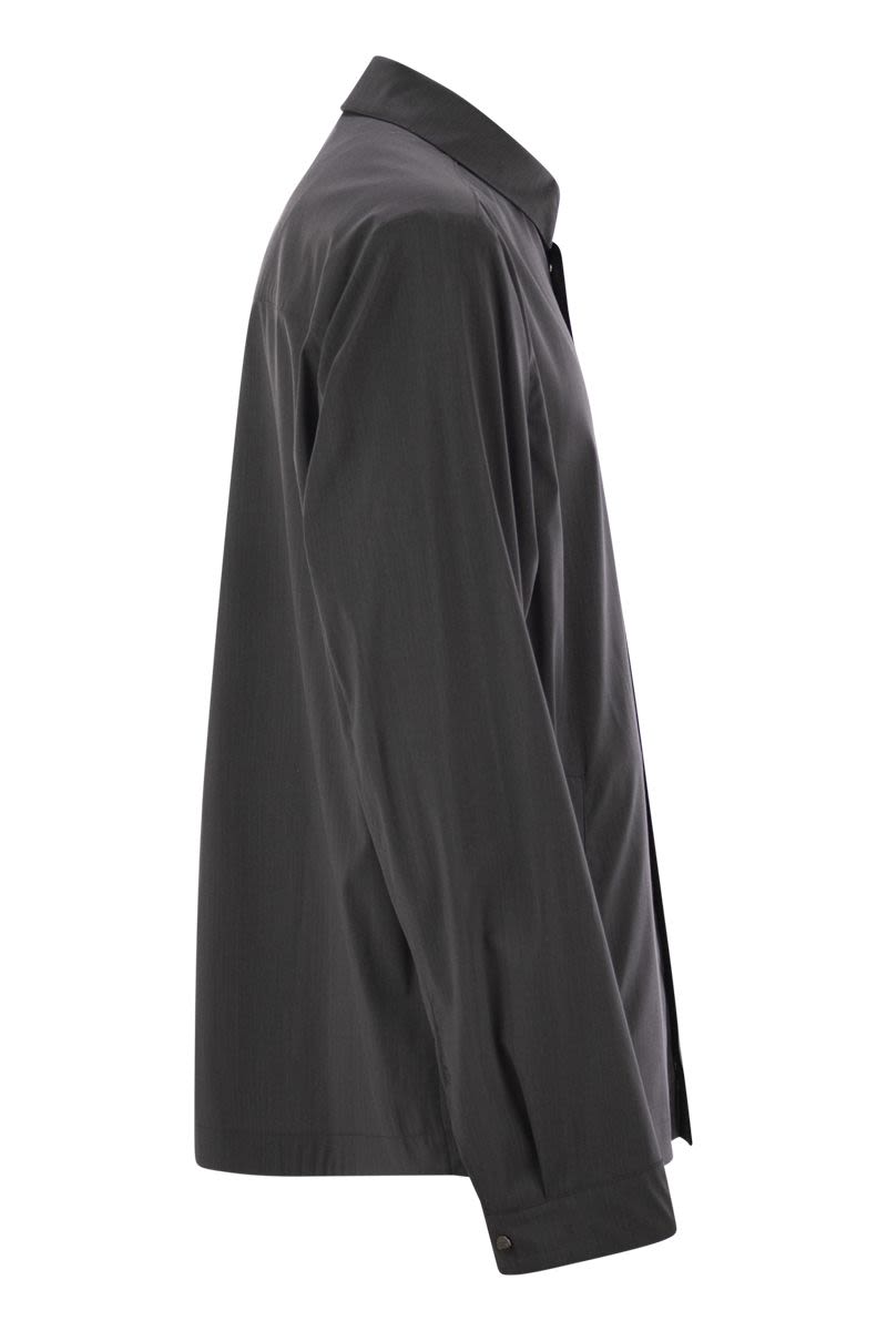 HERNO Lightweight Regular Fit Shirt-Cut Jacket