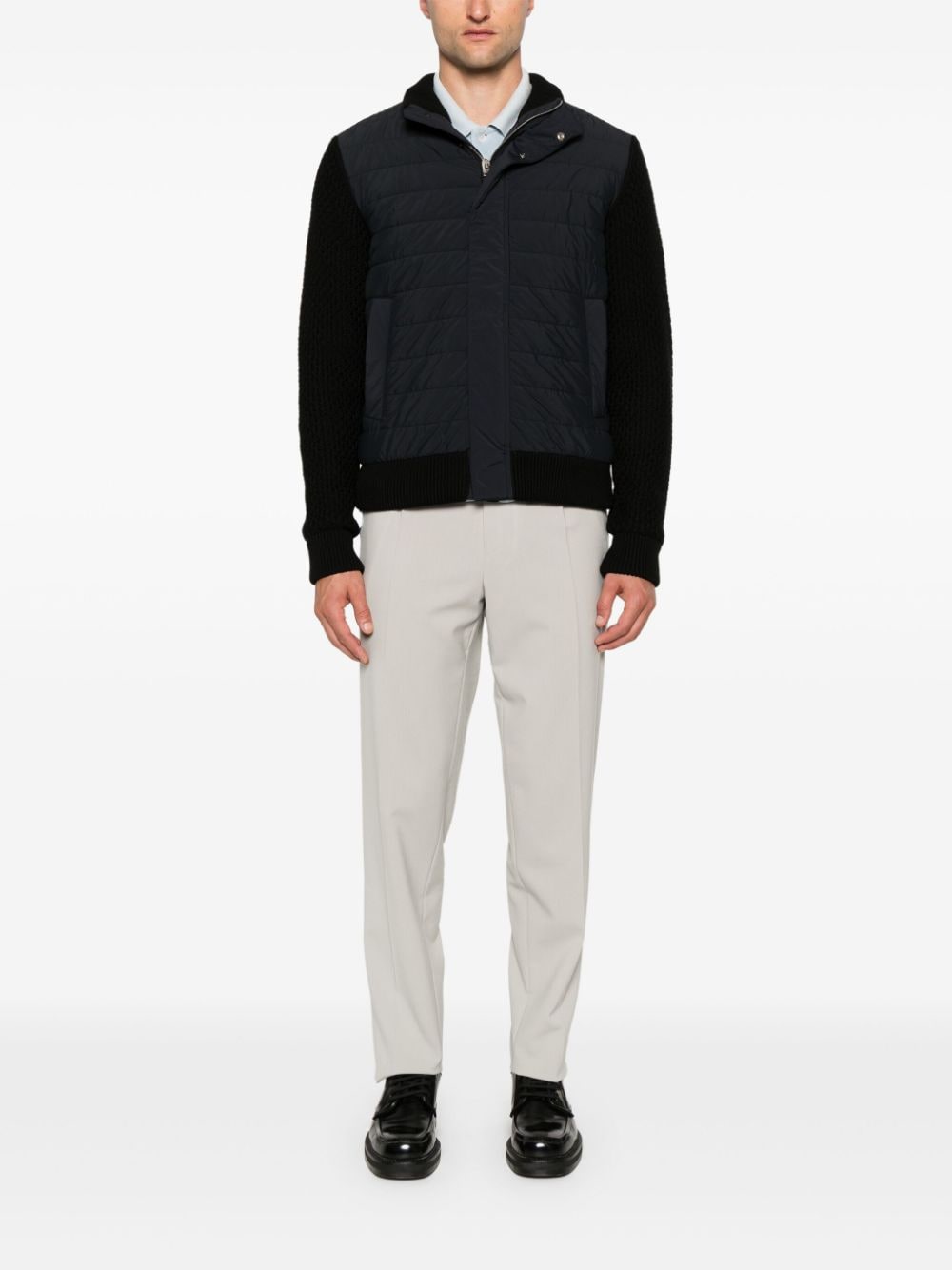 HERNO Resort Bomber Jacket - Men’s High Neck Design