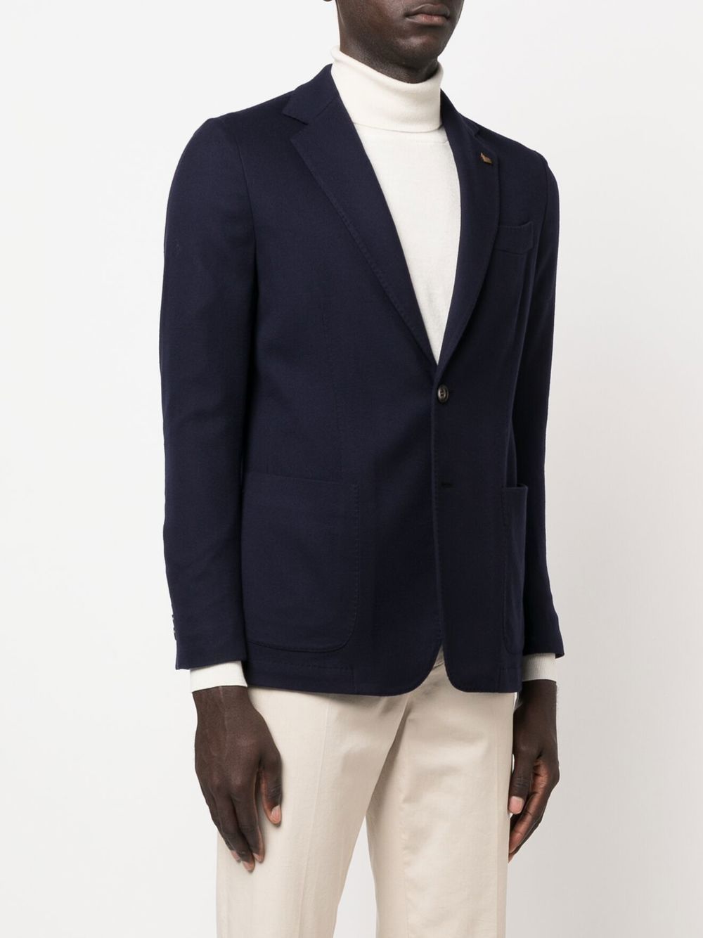 COLOMBO Wool Single-Breasted Blazer