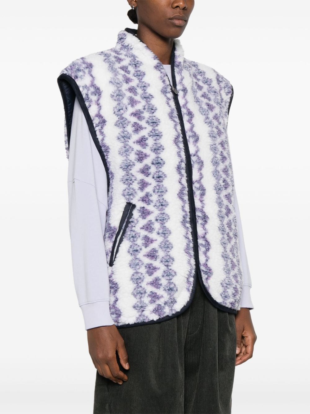 ISABEL MARANT ETOILE Reversible Printed Vest for Women