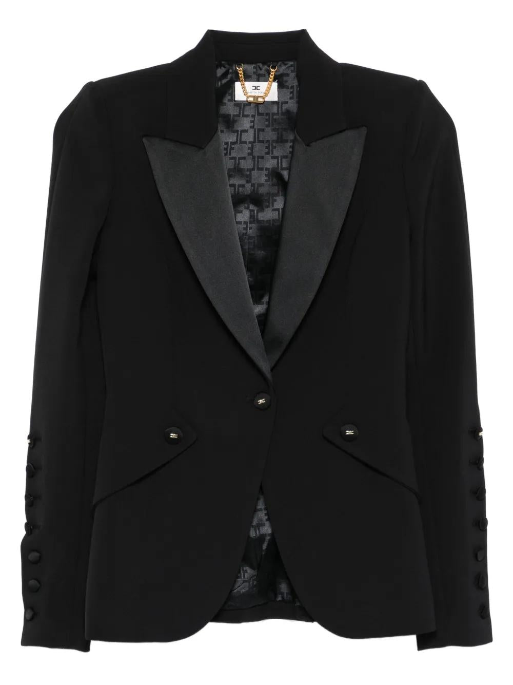 ELISABETTA FRANCHI Sophisticated Single-Breasted Jacket for Women - FW25