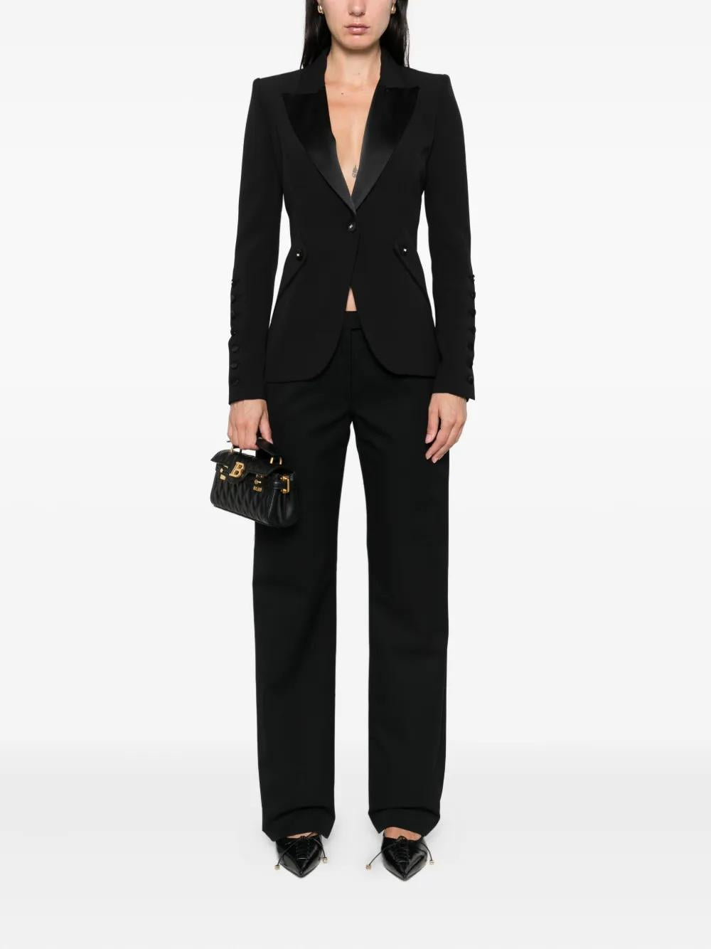 ELISABETTA FRANCHI Sophisticated Single-Breasted Jacket for Women - FW25
