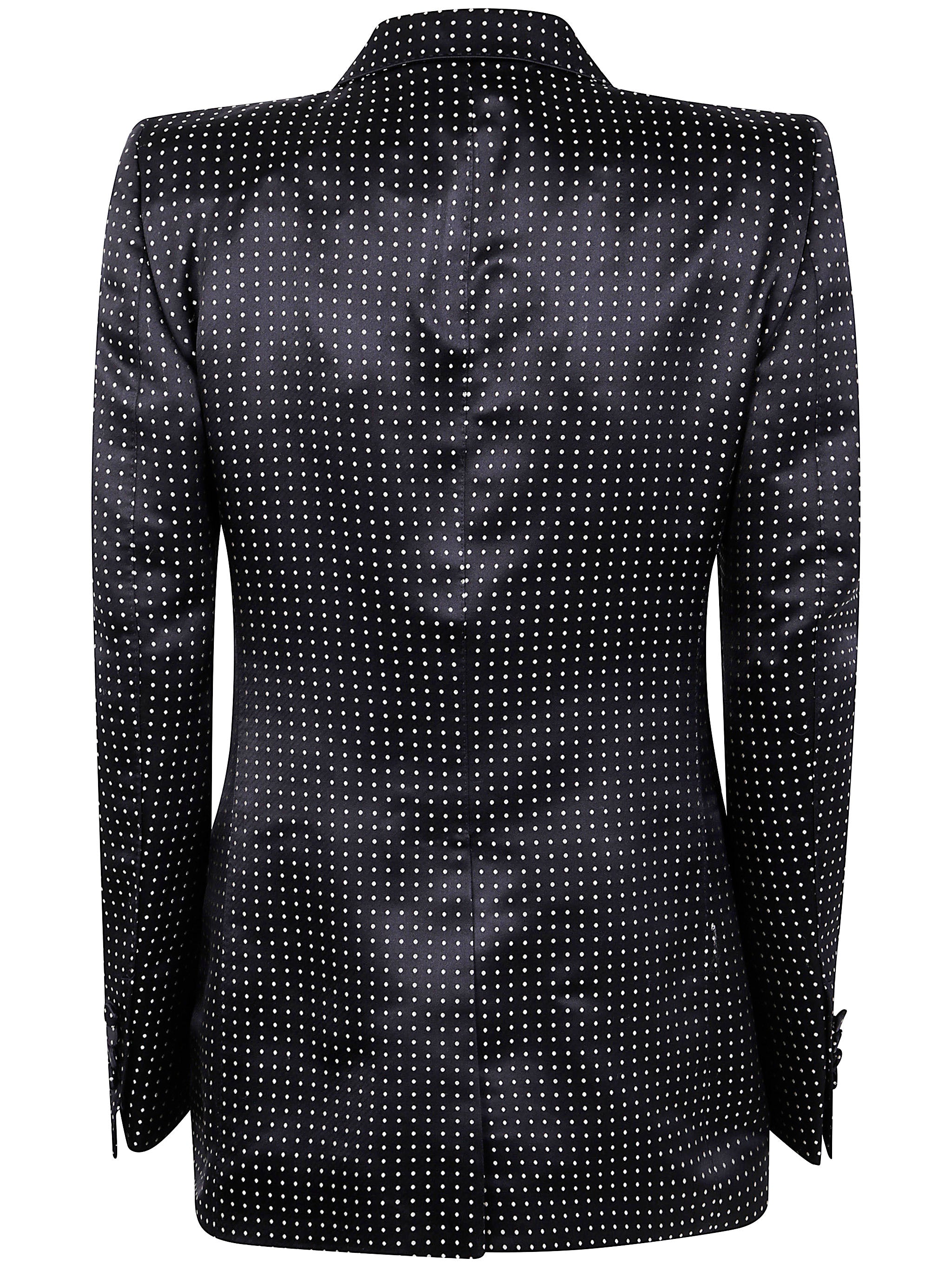 TOM FORD Jacquard Polka Dot Duchesse Single Breasted Jacket