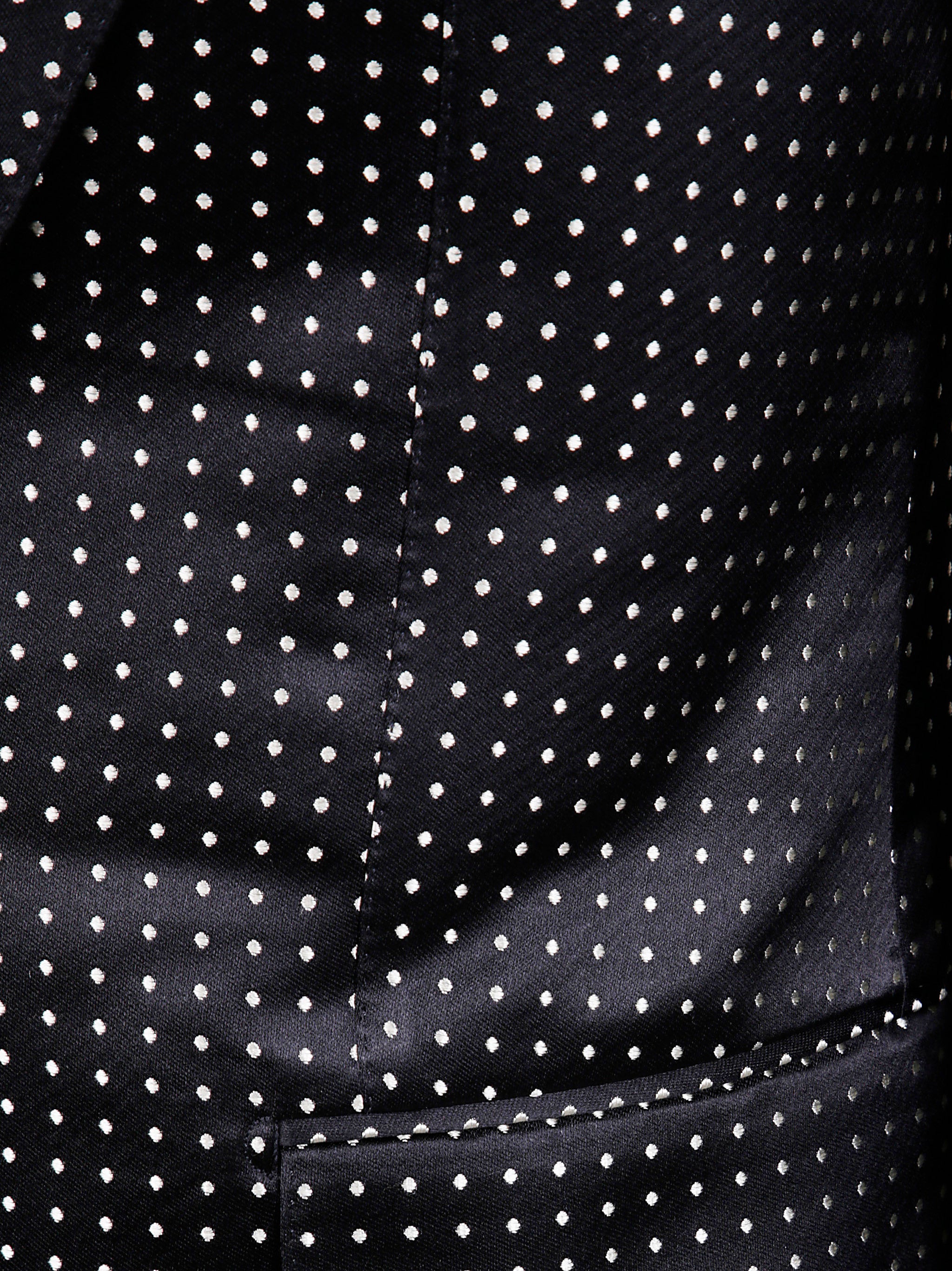 TOM FORD Jacquard Polka Dot Duchesse Single Breasted Jacket