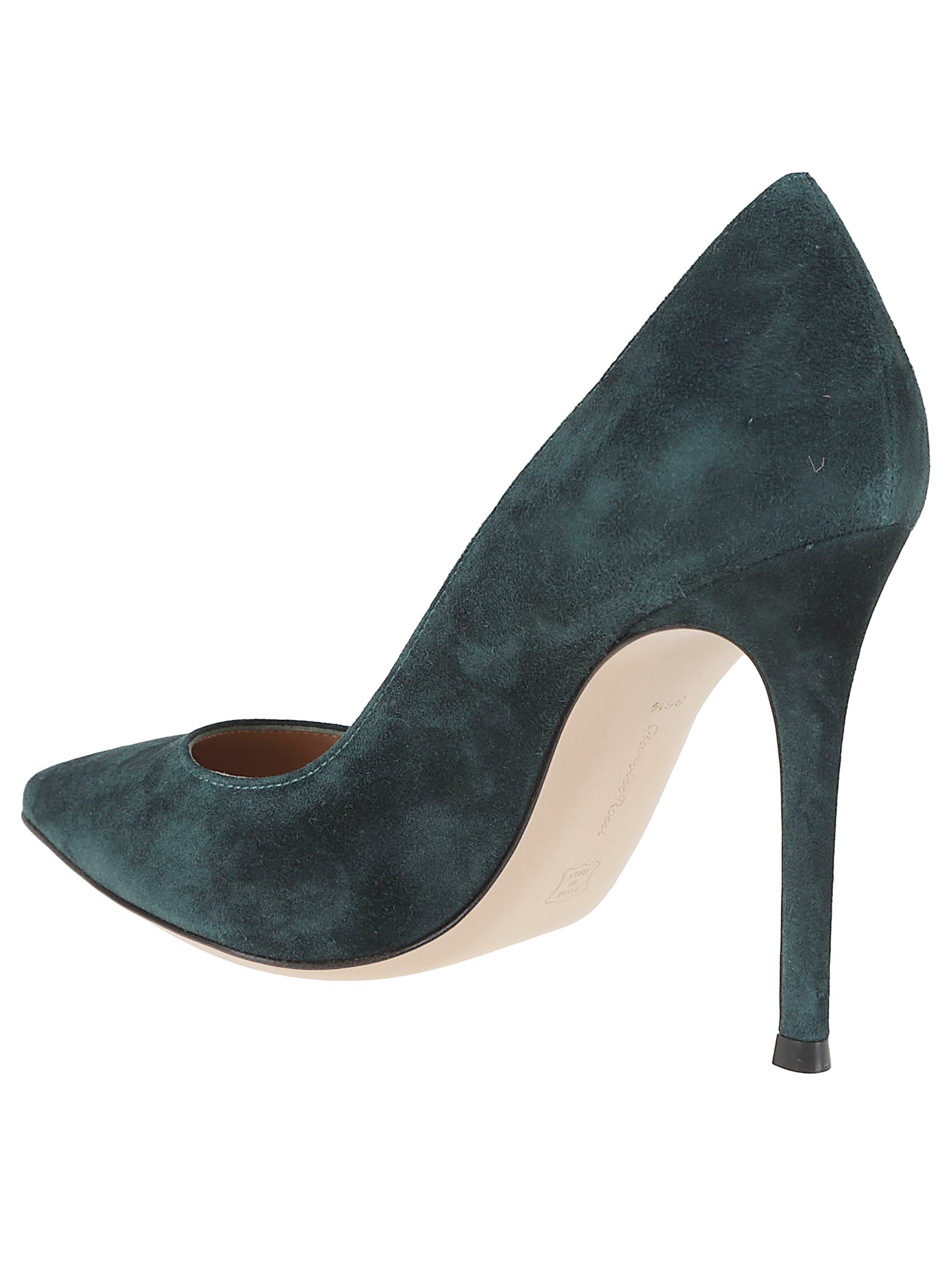 GIANVITO ROSSI Pointed Toe Suede Pumps with 10.5 cm Stiletto Heel