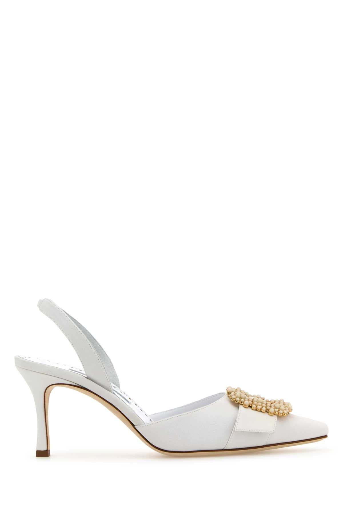MANOLO BLAHNIK Crepe Gibsli Pumps - SS25 for Women