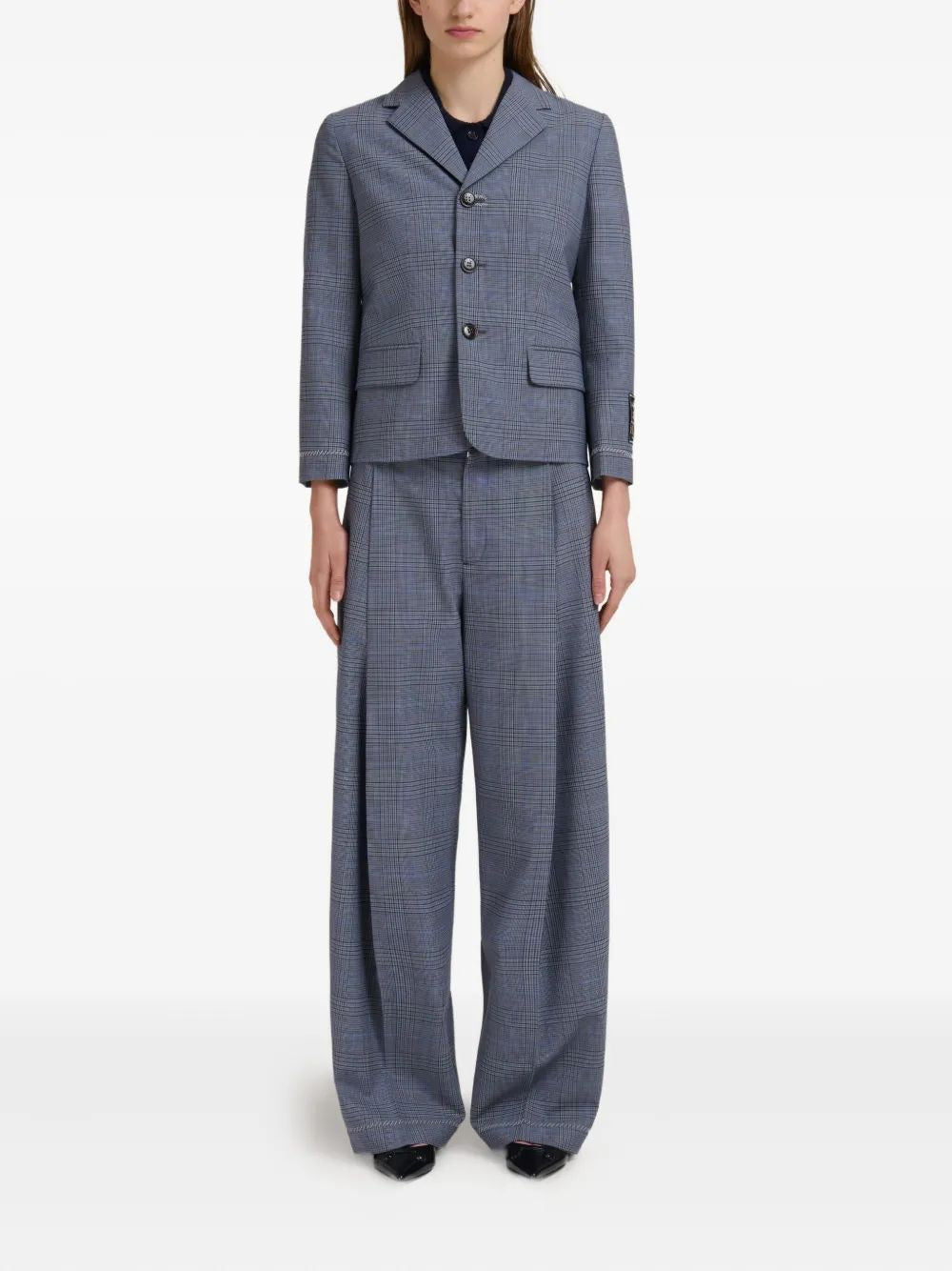MARNI Plaid Blazer for Women