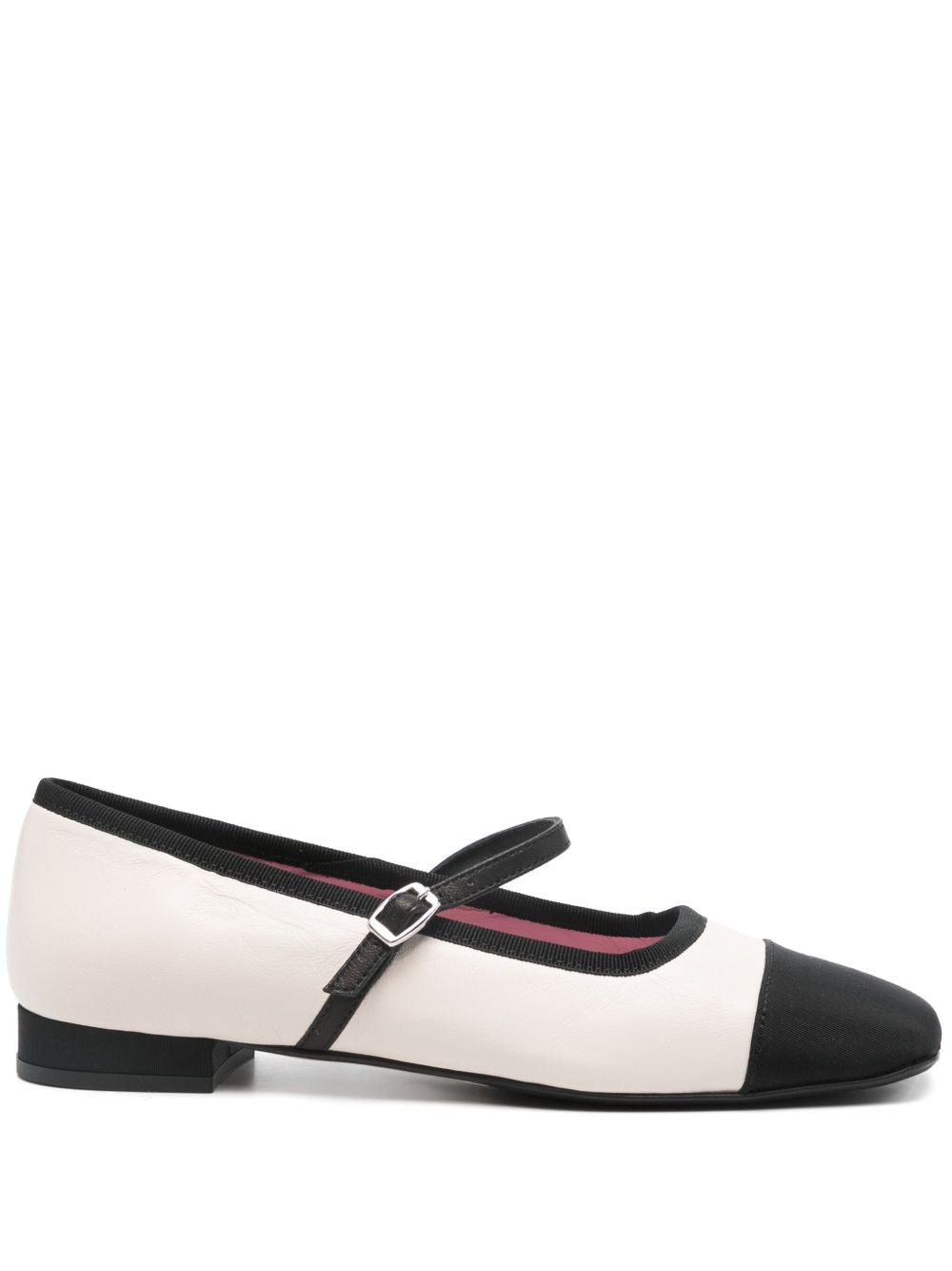 CAREL PARIS Bicolor Ballet Flats with Buckle Strap for Women