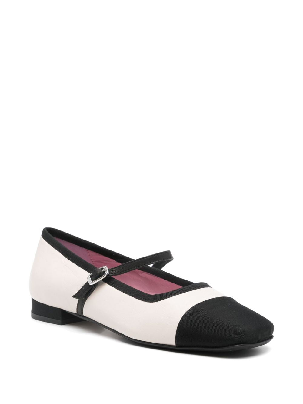 CAREL PARIS Bicolor Ballet Flats with Buckle Strap for Women