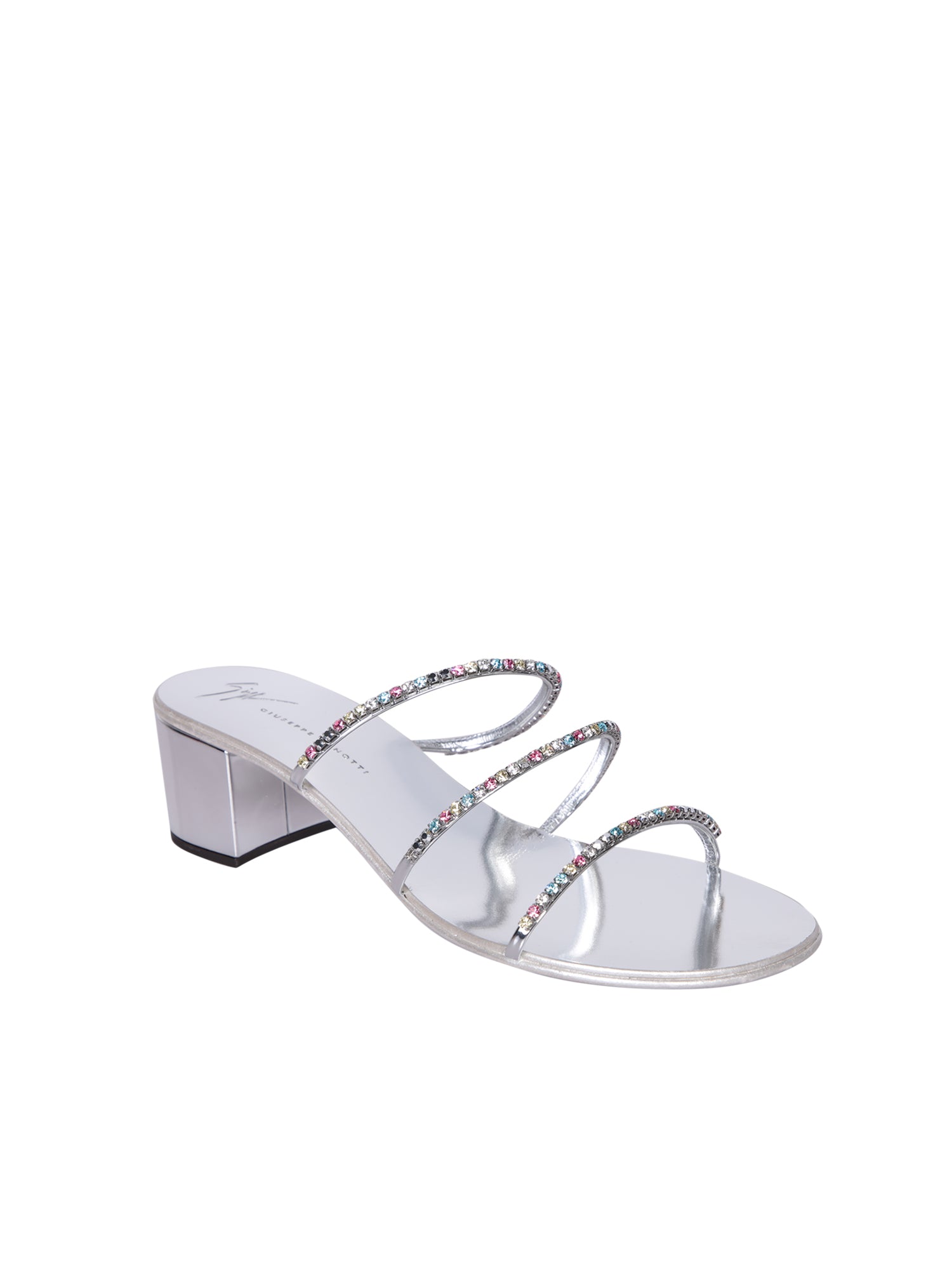 GIUSEPPE ZANOTTI DESIGN Chic Open Toe Metallic Sandals for Women - 4 cm Heel