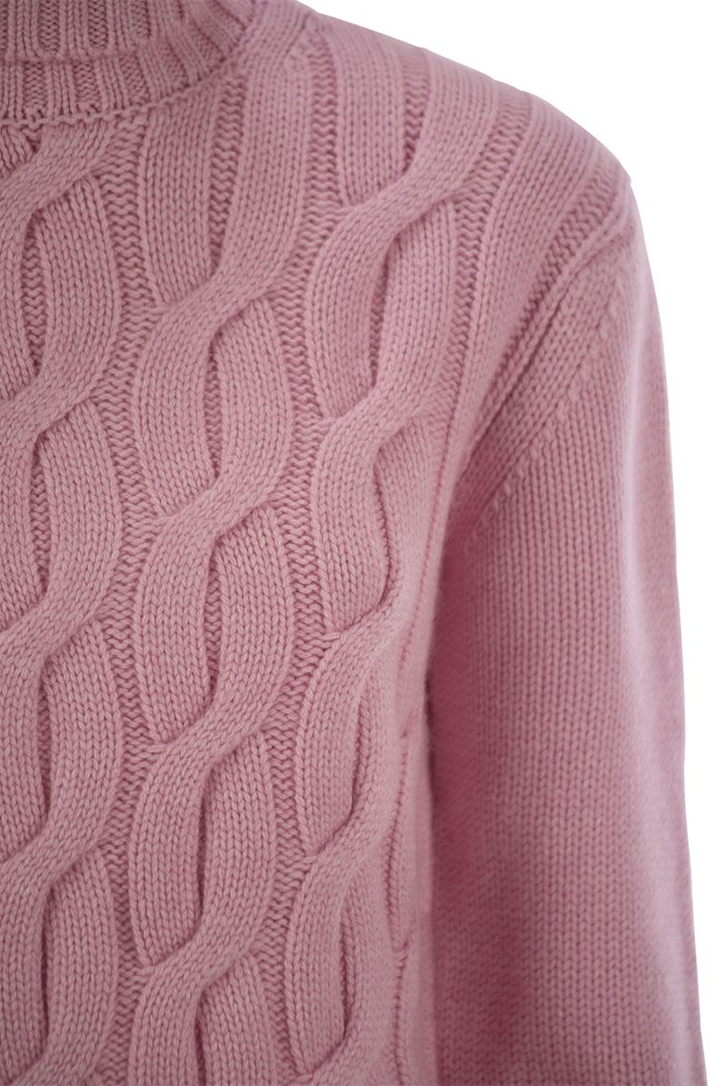 MC2 SAINT BARTH Classic Cable-Knit Turtleneck Jumper