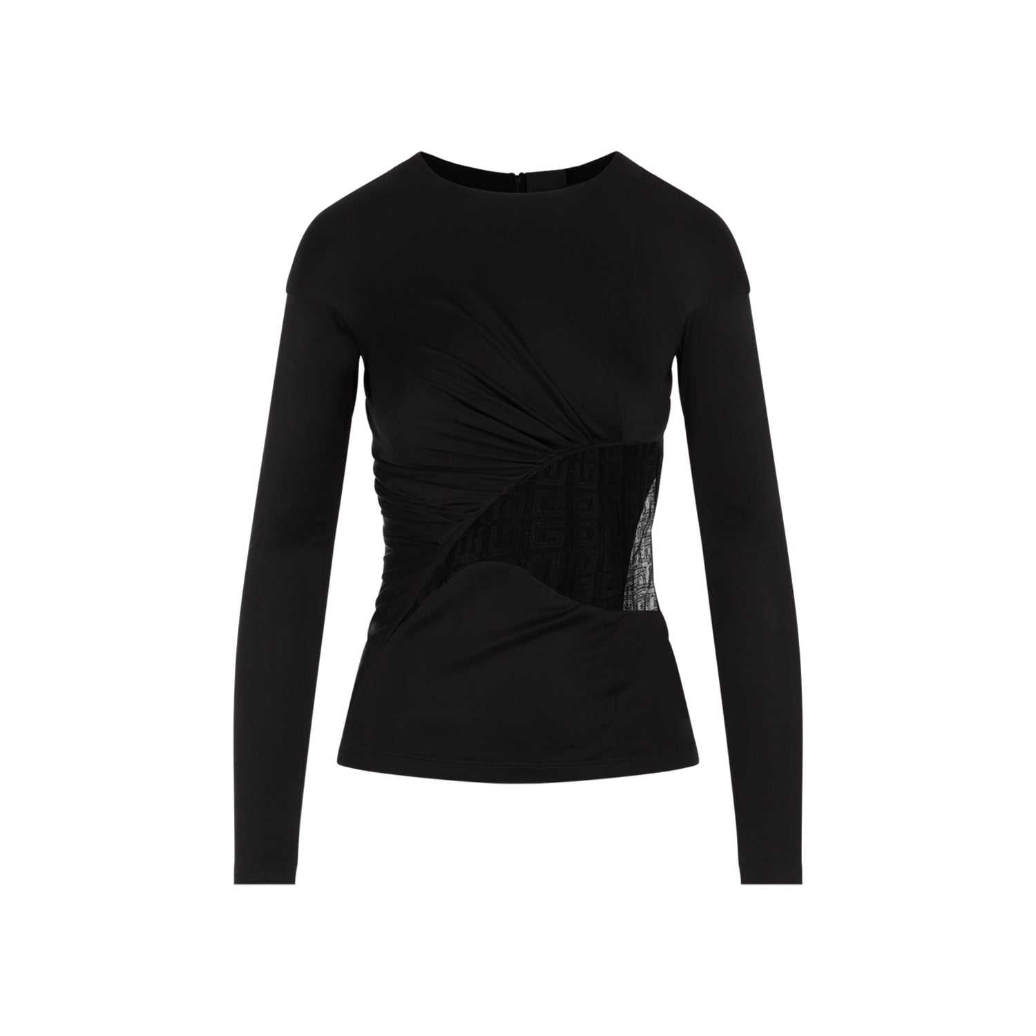 GIVENCHY Chic Long Sleeve Draped Top for Women