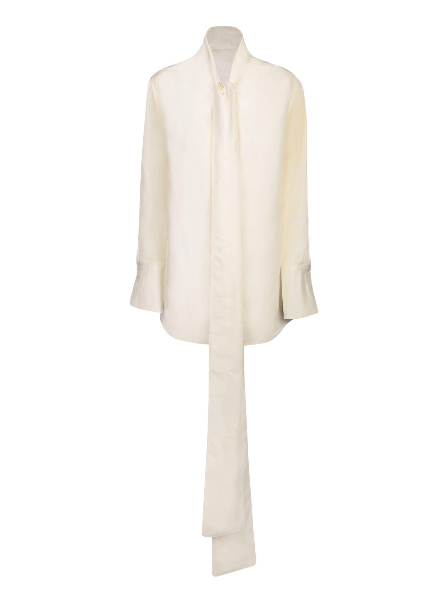 GIVENCHY Elegant Silk Blouse with Lavalliere Collar for Women