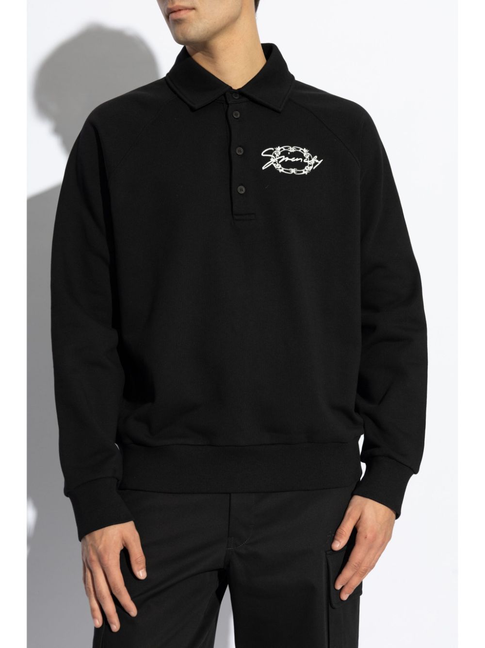 GIVENCHY Polo Collar Sweatshirt - Size M