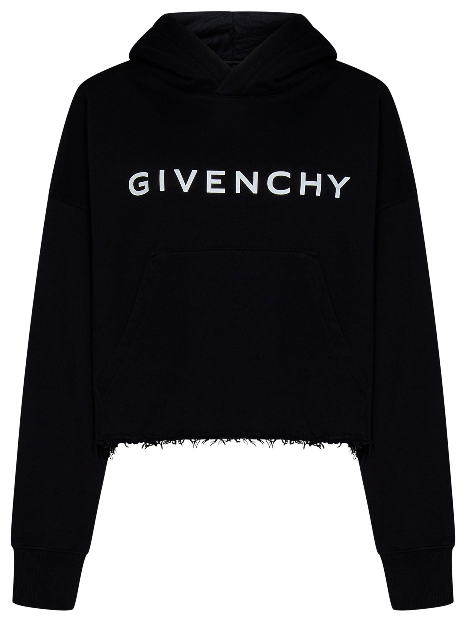 GIVENCHY Cropped Hoodie Mini Sweater for Women