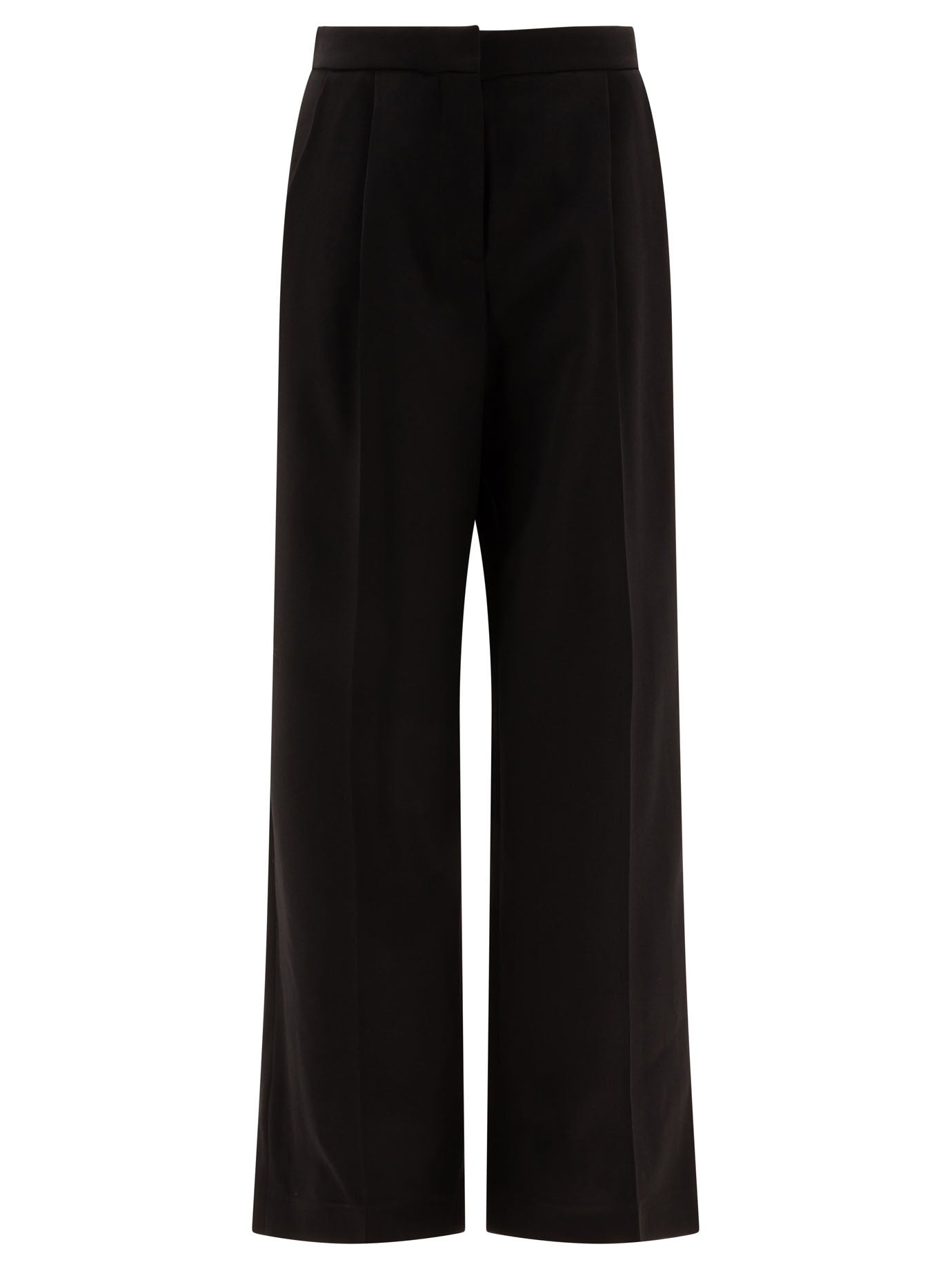 GIVENCHY Wool Pleated Trousers - Regular Fit, High Waist