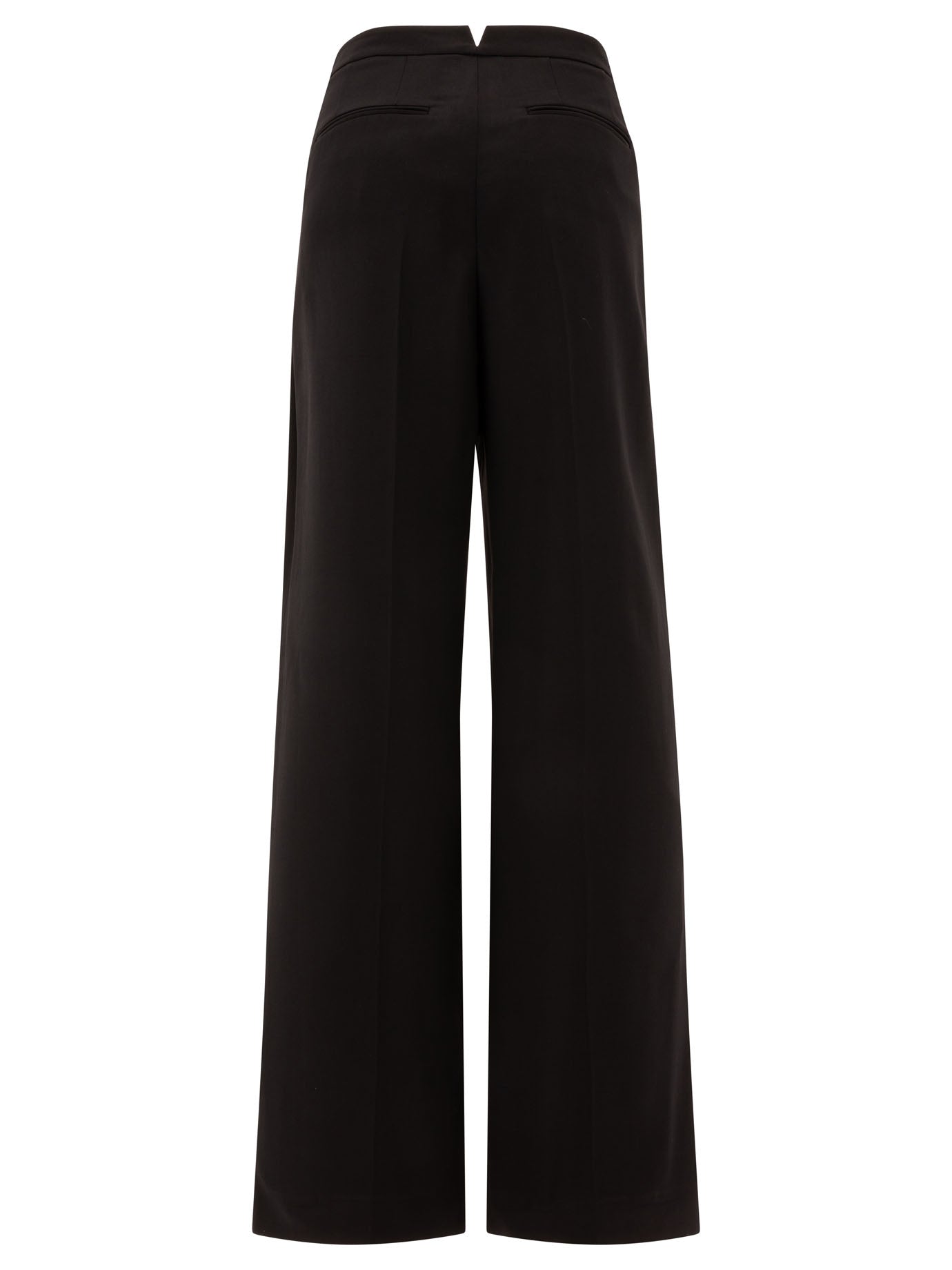 GIVENCHY Wool Pleated Trousers - Regular Fit, High Waist