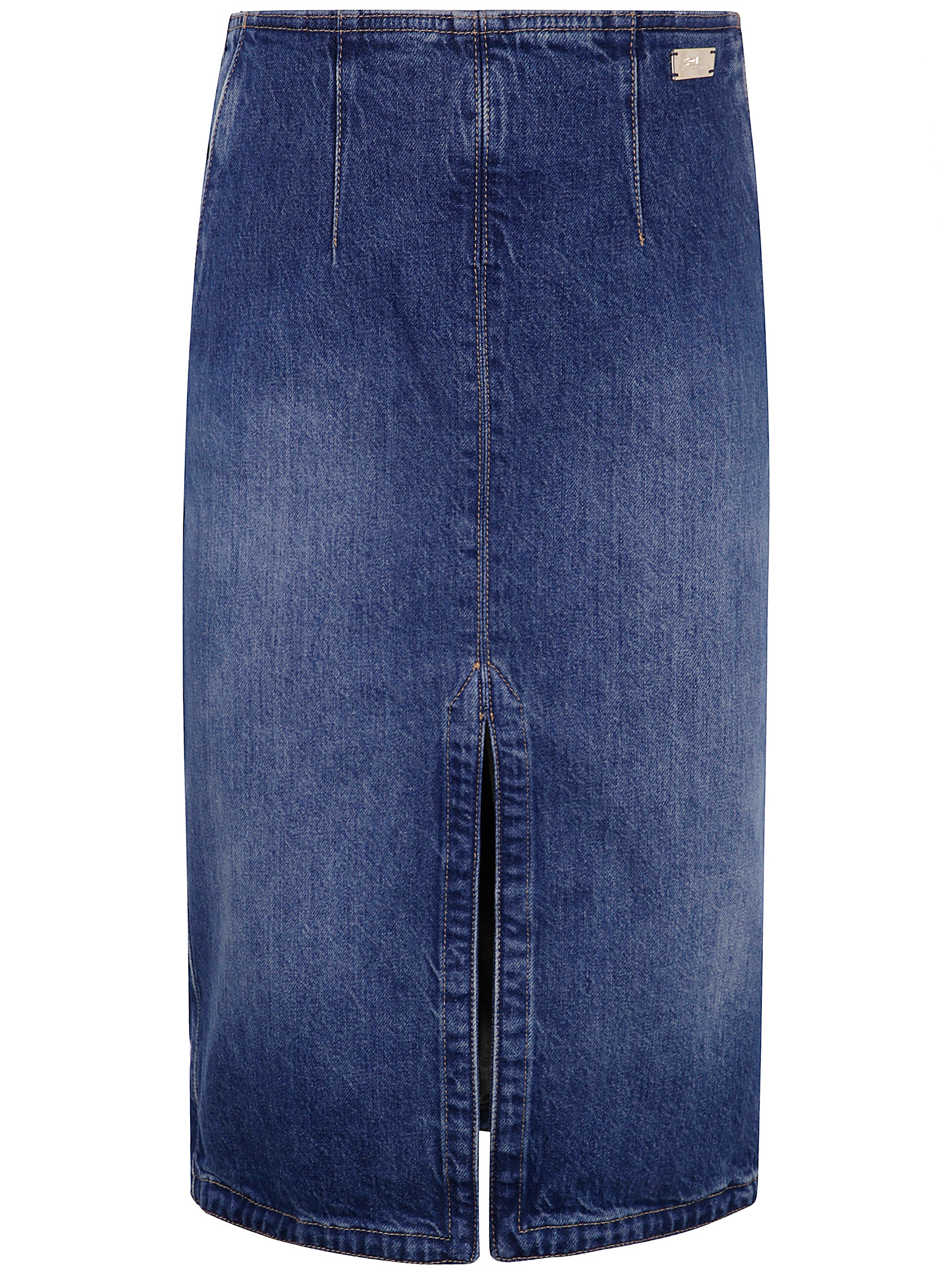 ELISABETTA FRANCHI Denim Midi Skirt for Women