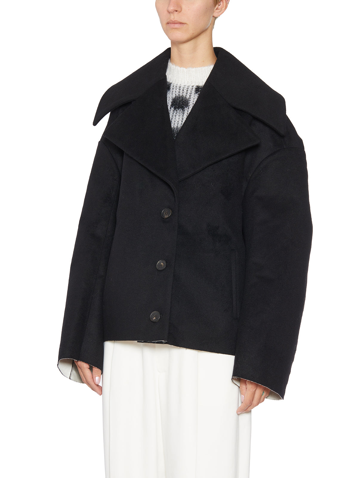 MARNI Cocoon Jacket in Felted Wool - Size 40