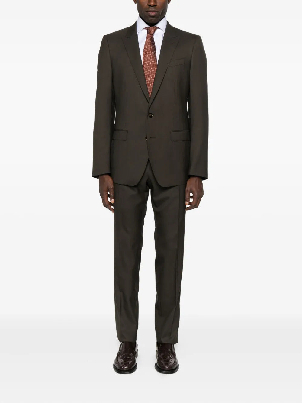DOLCE & GABBANA Two-Piece Wool Suit with Tailored Fit for Men