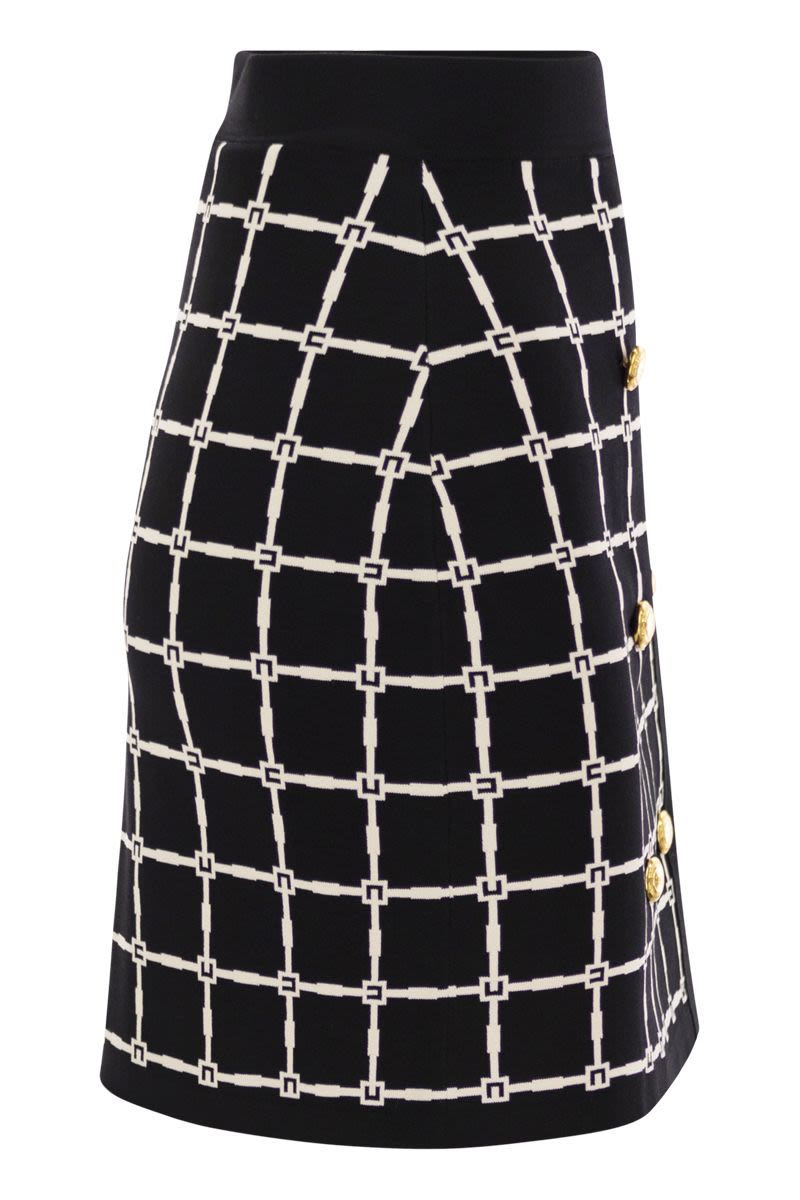 ELISABETTA FRANCHI Chic Knit Mini Skirt