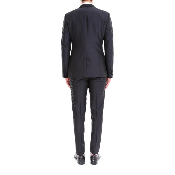 DOLCE & GABBANA Single Breasted Raffia Tuxedo in Classic Fit