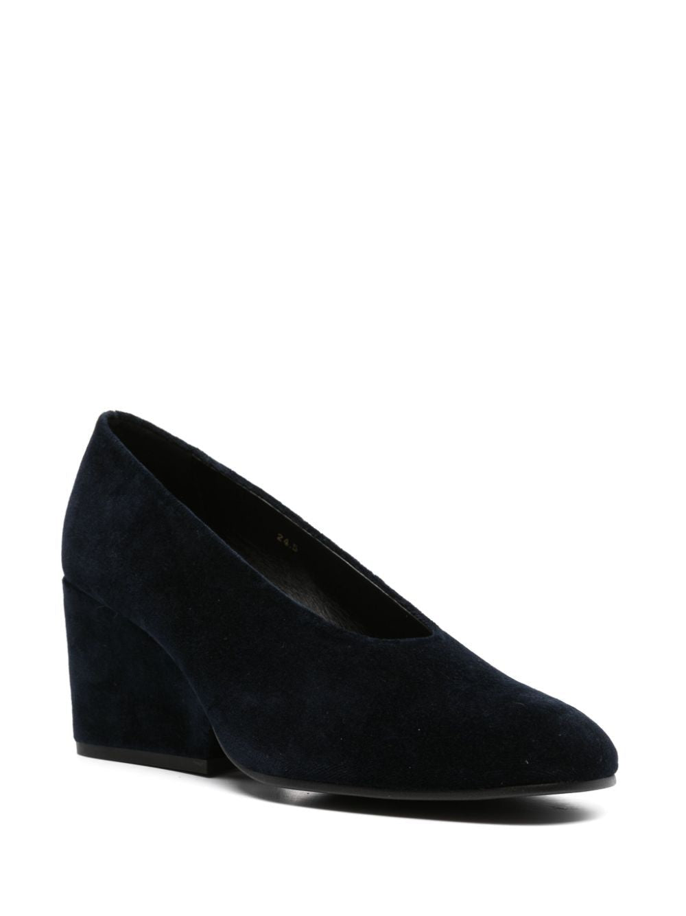COMME DES GARÇONS PLAY Velvet Round-Toe Pumps for Women - FW23 Collection