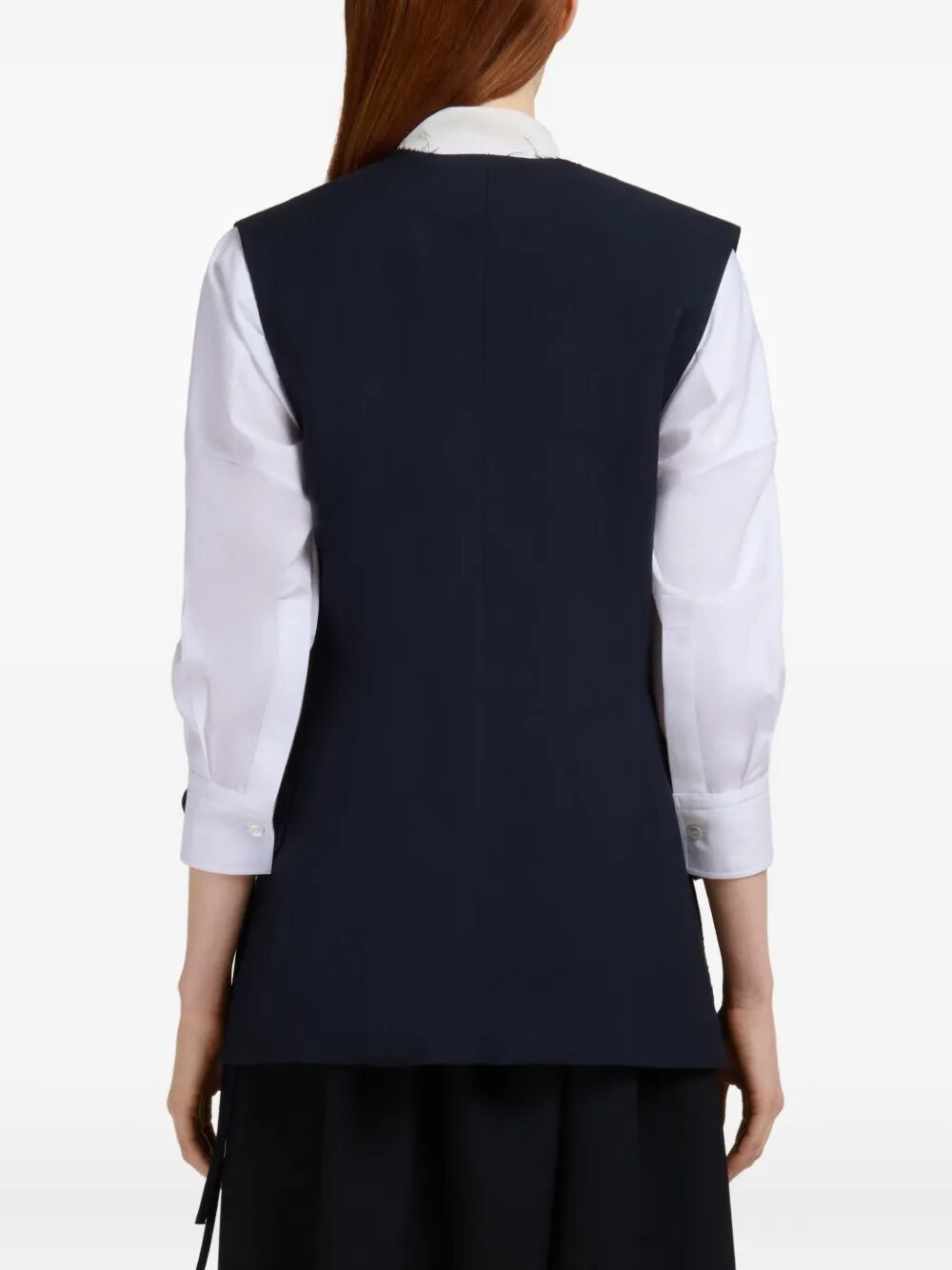 MARNI Elegant Wool Waistcoat with Side Slits
