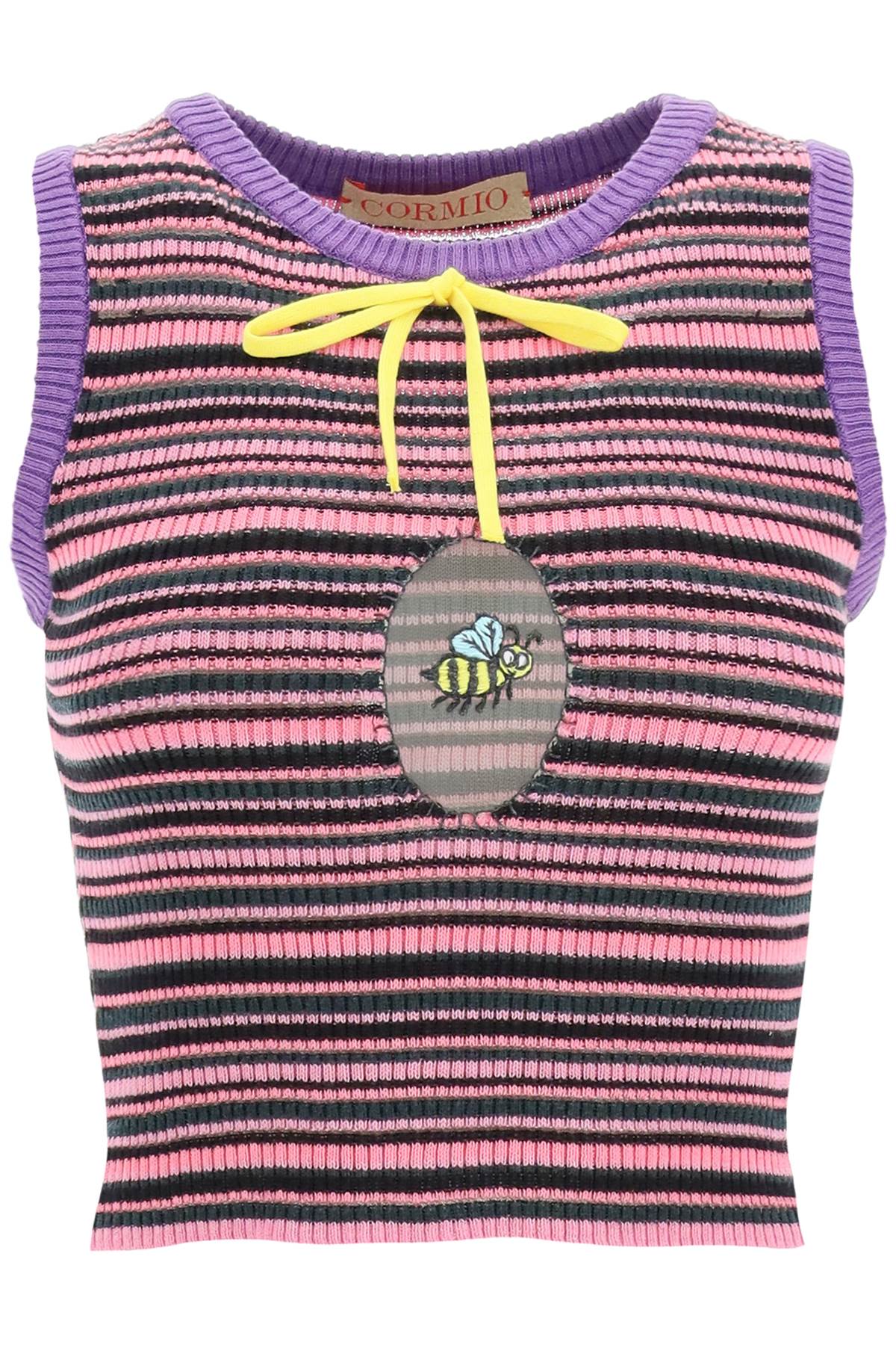 CORMIO Ribbed Knit Top for Women