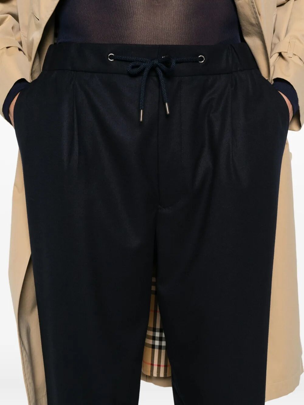 GIORGIO ARMANI Luxury Cashmere Blend Trousers for Men - FW25 Collection