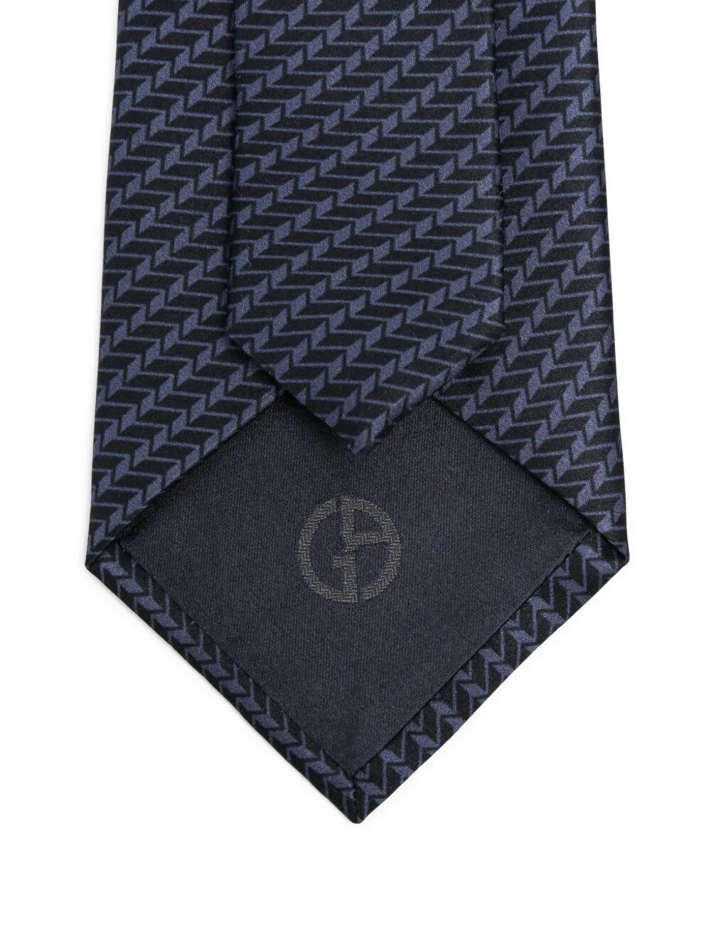 GIORGIO ARMANI Geometric-Pattern Silk Tie