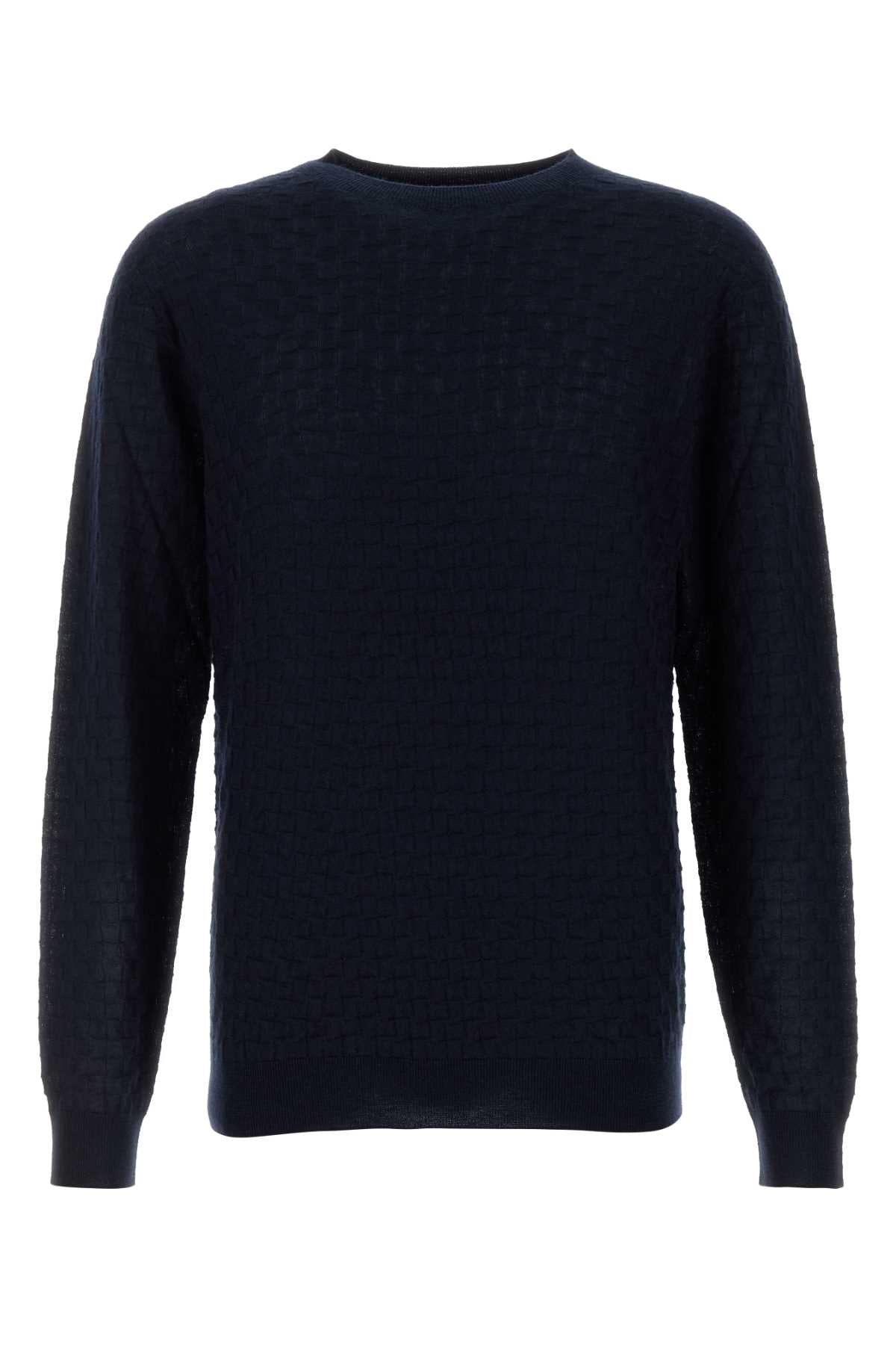 GIORGIO ARMANI Cashmere Blend Crewneck Sweater - Men's