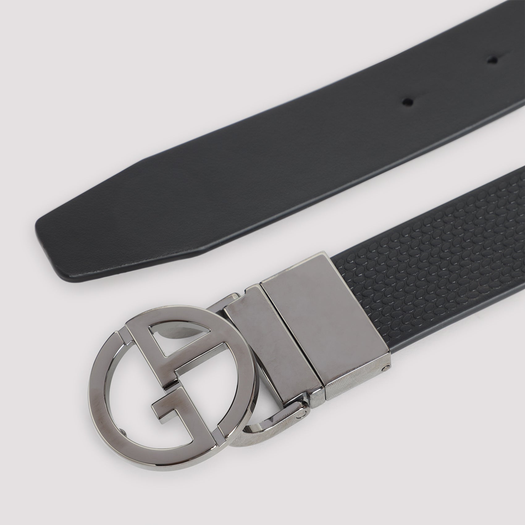 GIORGIO ARMANI Designer Plate Belt - 3CM