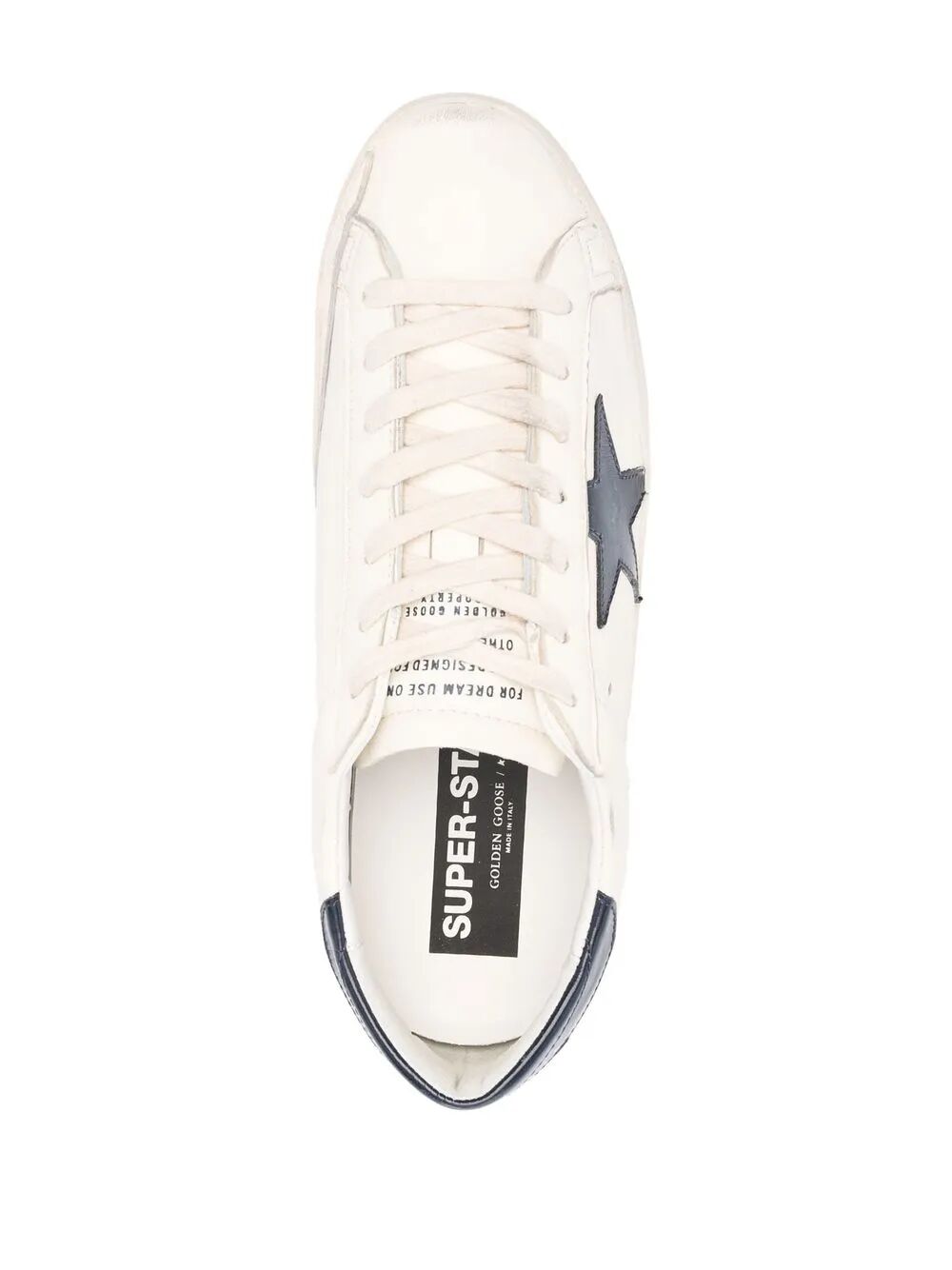 GOLDEN GOOSE Shiny Leather Star and Heel Sneakers for Men