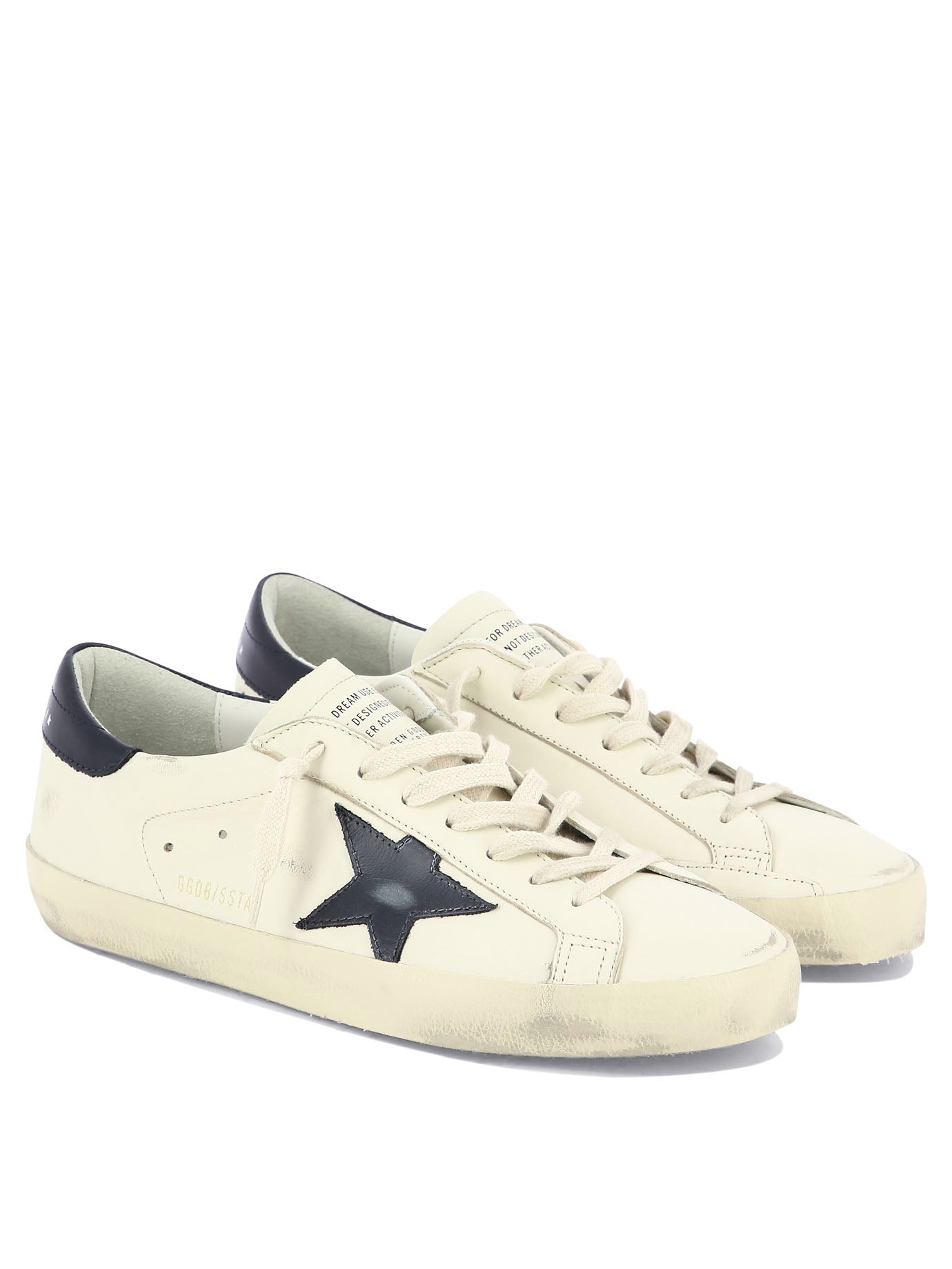 GOLDEN GOOSE Super-Star Leather Sneakers for Men