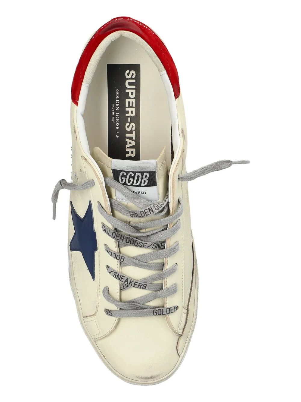 GOLDEN GOOSE Men's Super Star Nappa Upper Leather Star Nabuk Heel Sneakers