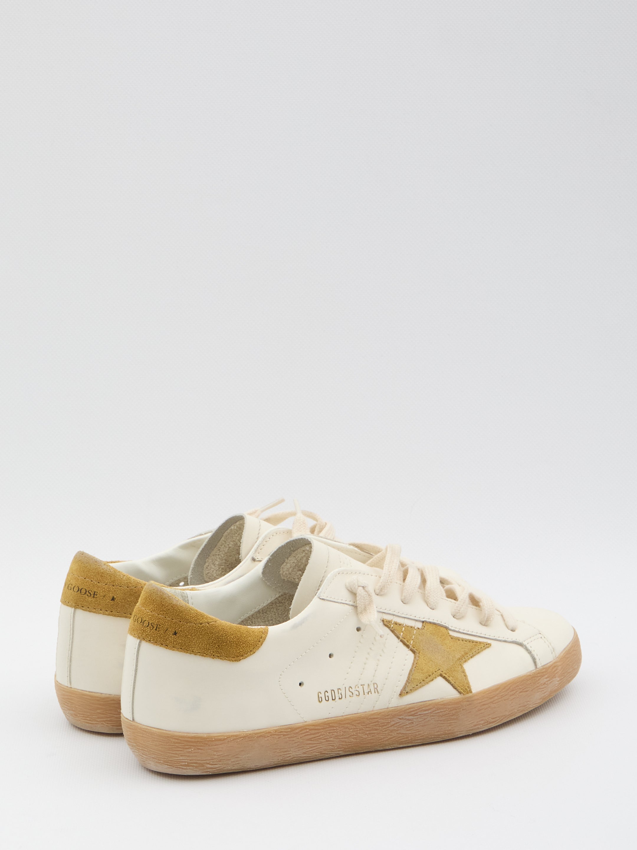 GOLDEN GOOSE Super-Star Sneakers with Suede Heel Tab - Men's Footwear