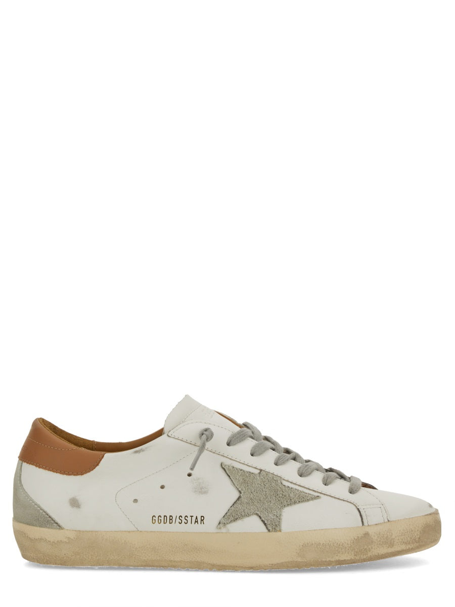 GOLDEN GOOSE Super-Star Leather Sneakers for Men
