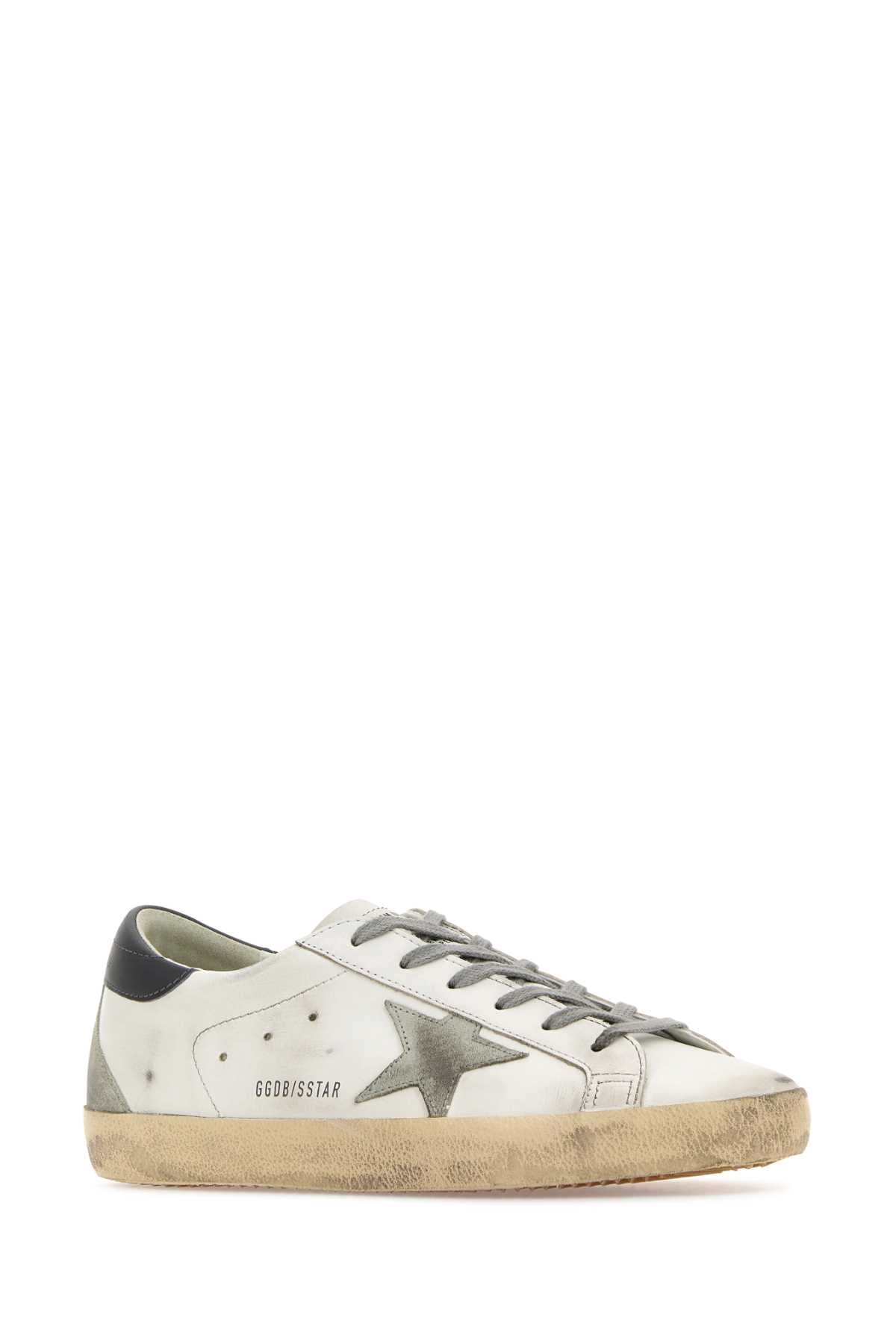 GOLDEN GOOSE Men's Casual Leather Upper Sneaker with Suede Star and Spur