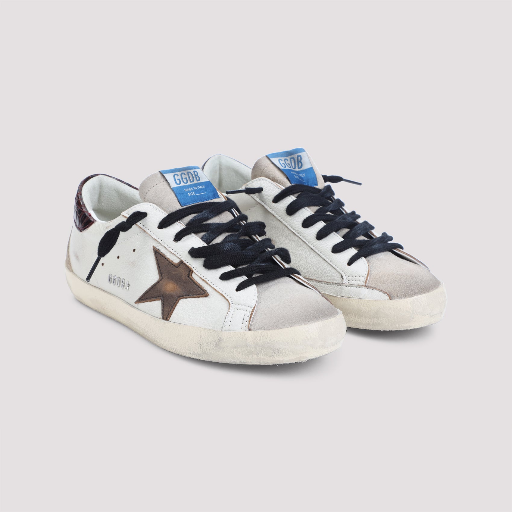 GOLDEN GOOSE Super-Star Leather Sneakers for Men