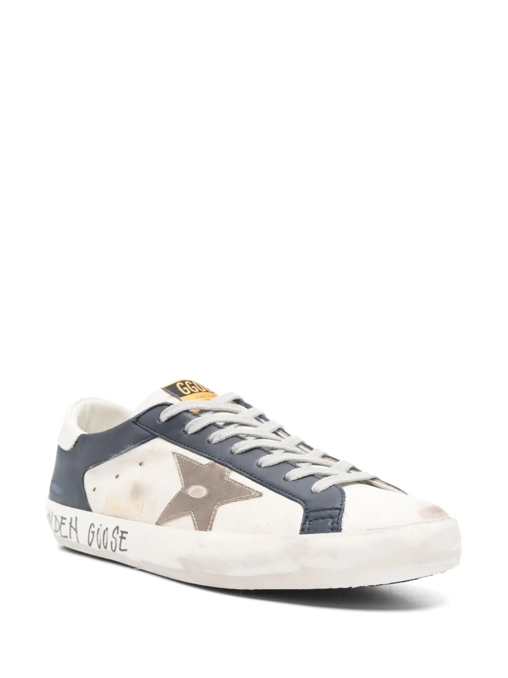 GOLDEN GOOSE Men's Super Star Leather Sneakers
