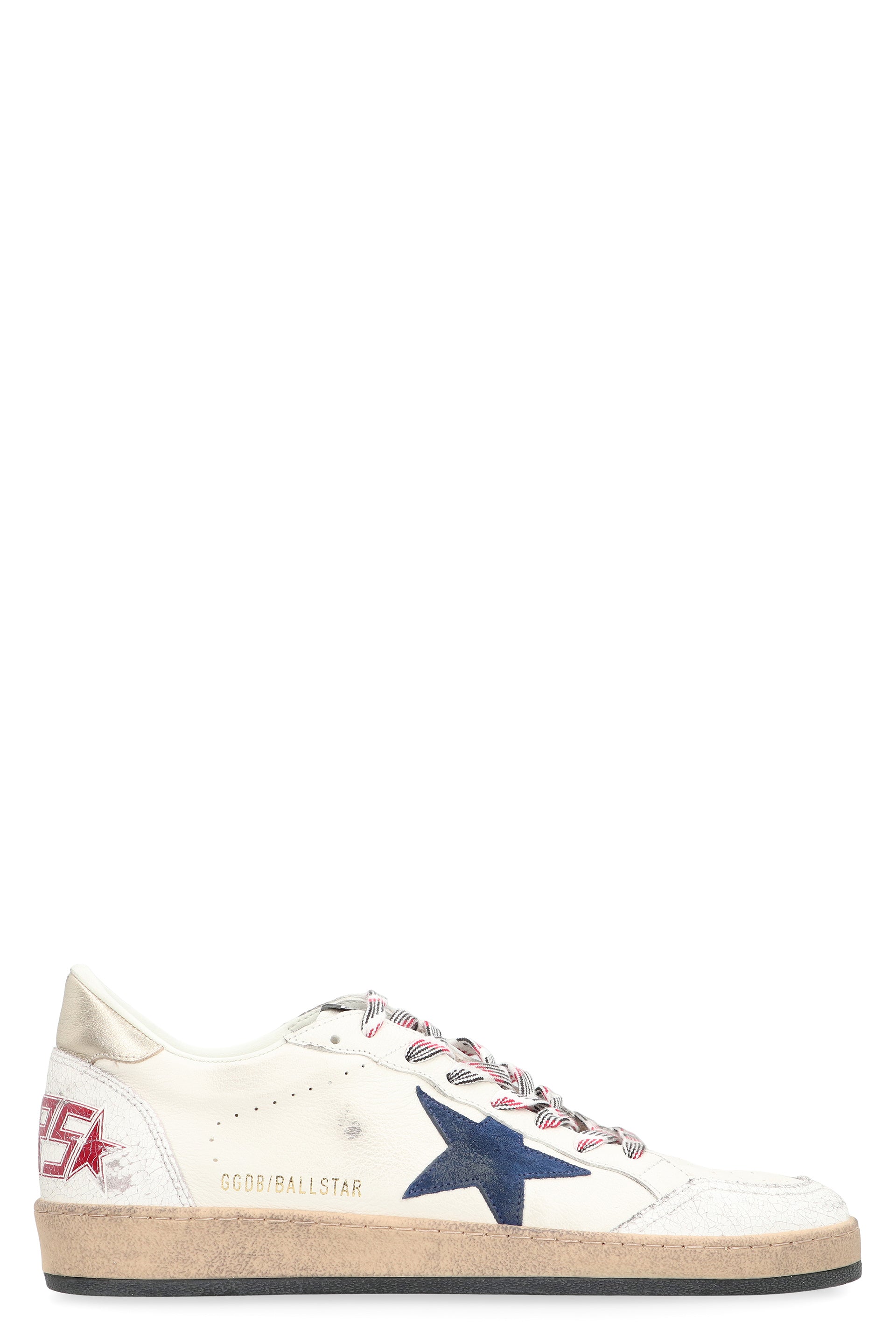 GOLDEN GOOSE Retro Leather Low-Top Sneakers with Iconic Star Design