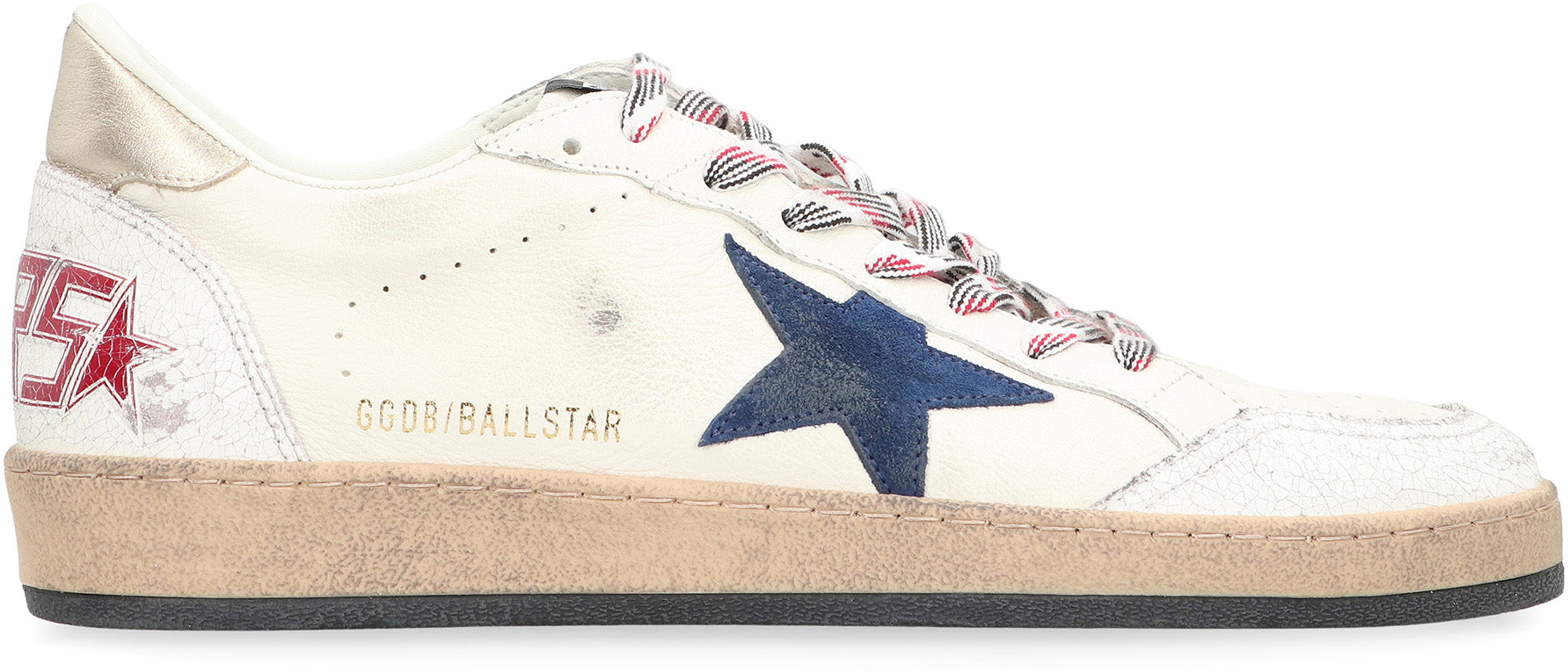GOLDEN GOOSE Retro Leather Low-Top Sneakers with Iconic Star Design
