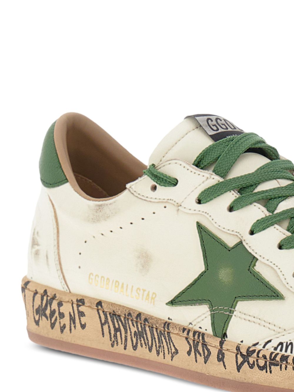 GOLDEN GOOSE Leather Star Low-Top Sneakers for Men