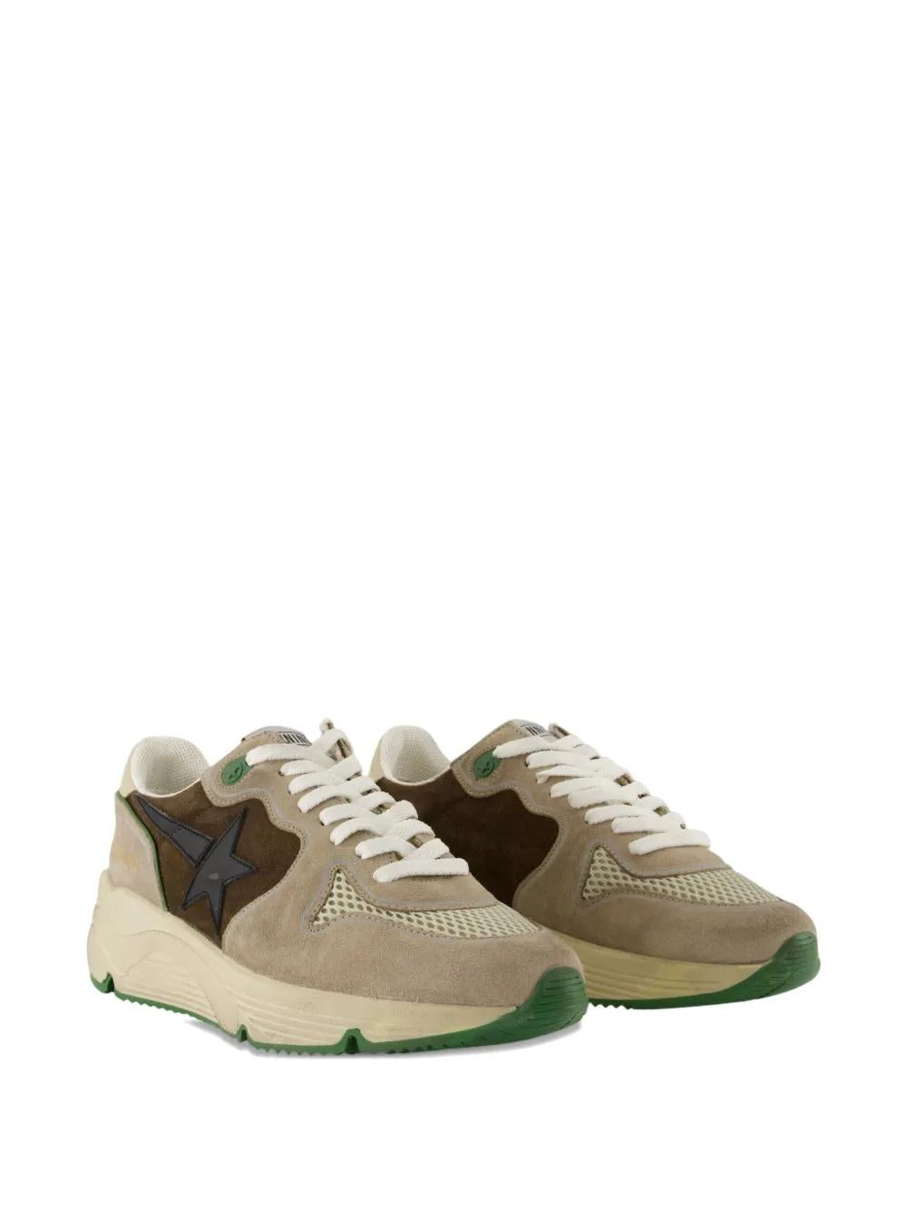 GOLDEN GOOSE Calfskin Sneaker with Running Sole Logo Detail