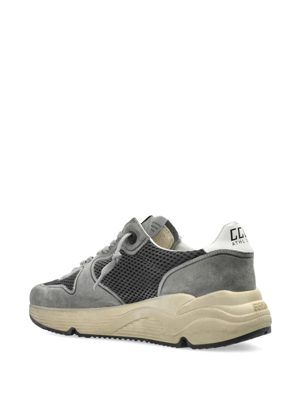 GOLDEN GOOSE Medium Grey Lace-Up Sneakers for Men
