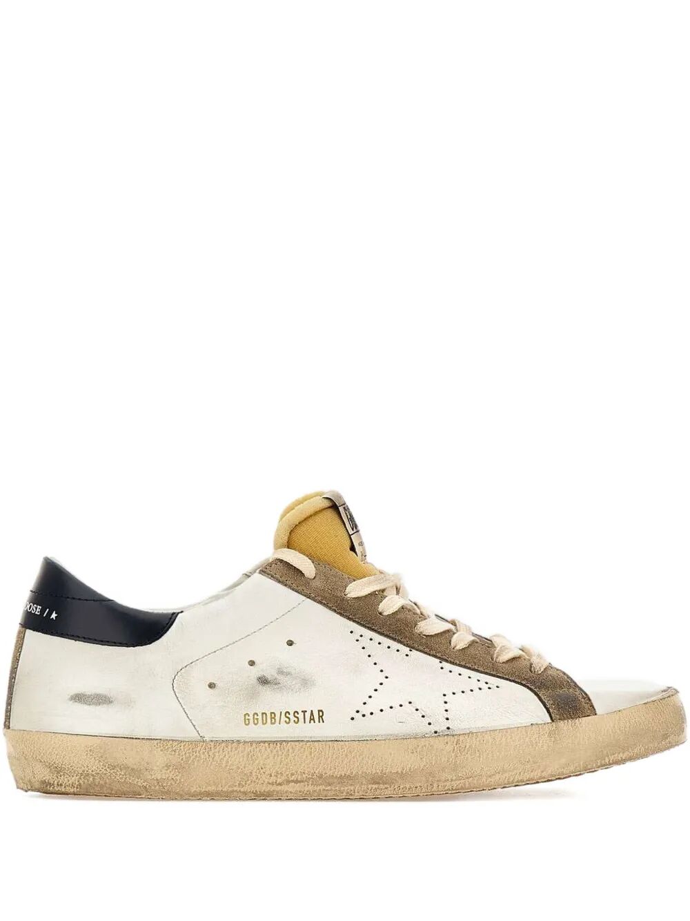 GOLDEN GOOSE Super Star Leather Upper Skate Sneakers