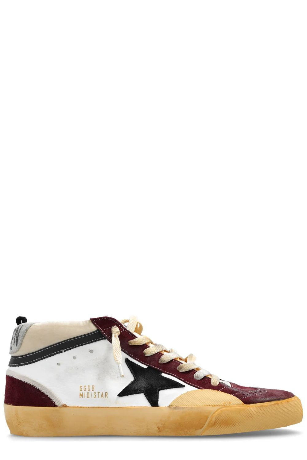 GOLDEN GOOSE Mid Star Nylon and Nappa Leather Sneakers for Men - SS26