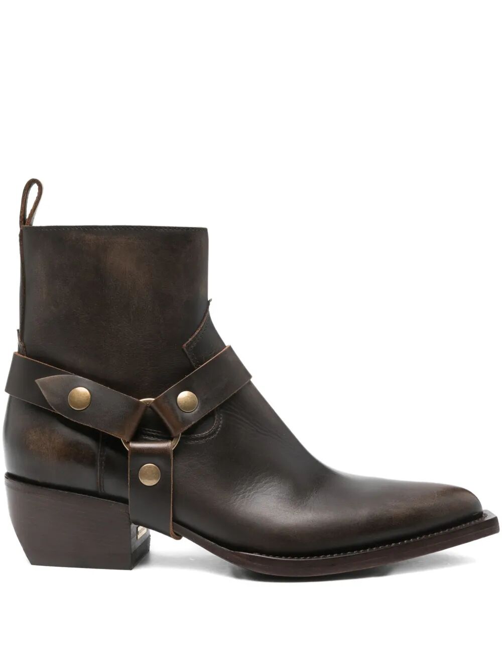 GOLDEN GOOSE Distressed Leather Upper with Removable Accessory Boots