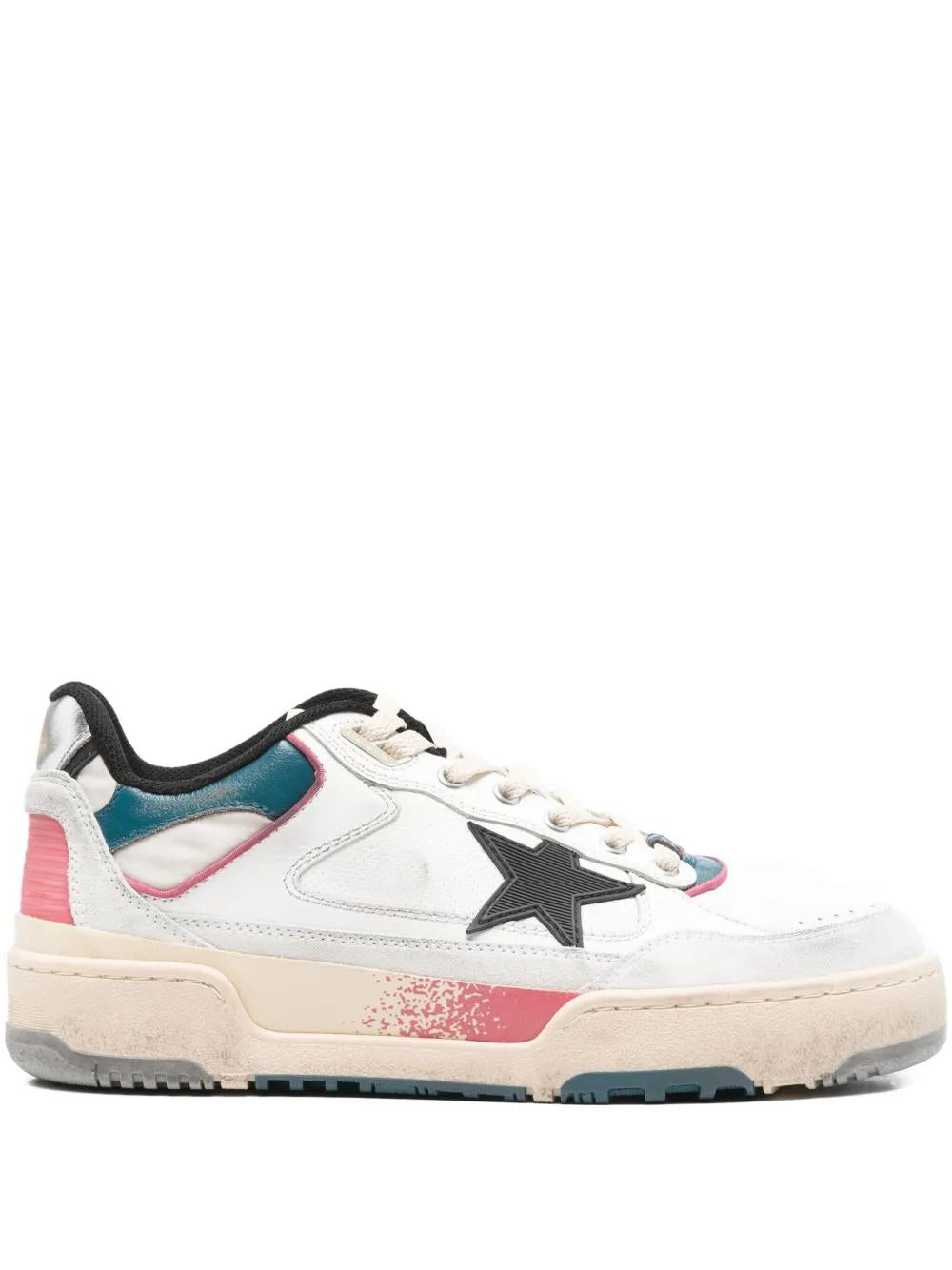 GOLDEN GOOSE Leather Sneaker with Star Detail
